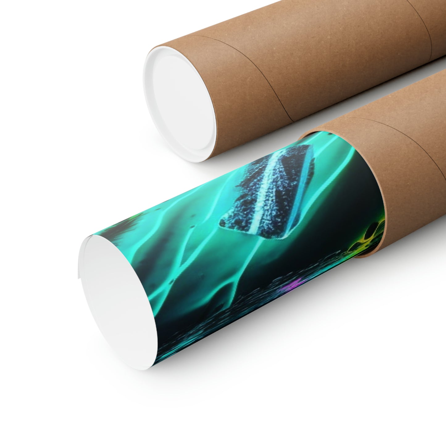 Premium Matte Vertical Posters Florescent Glow 2