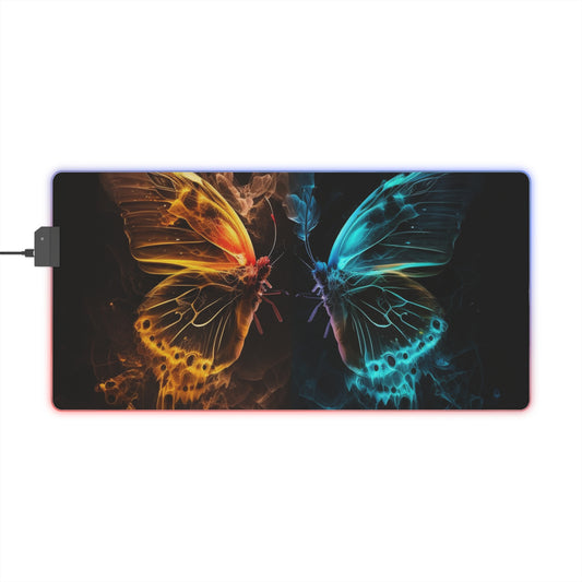 LED Gaming Mouse Pad Kiss Neon Butterfly 8
