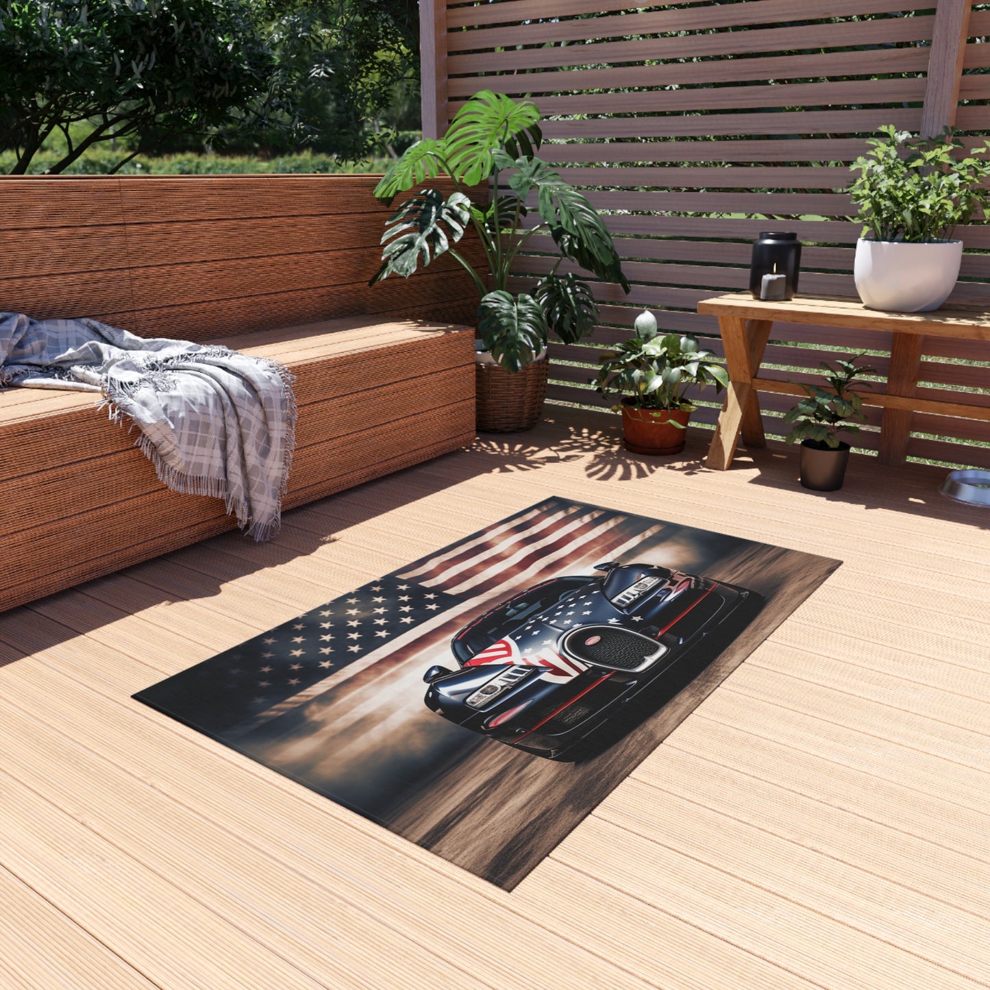 Outdoor Rug  Bugatti American Flag 2