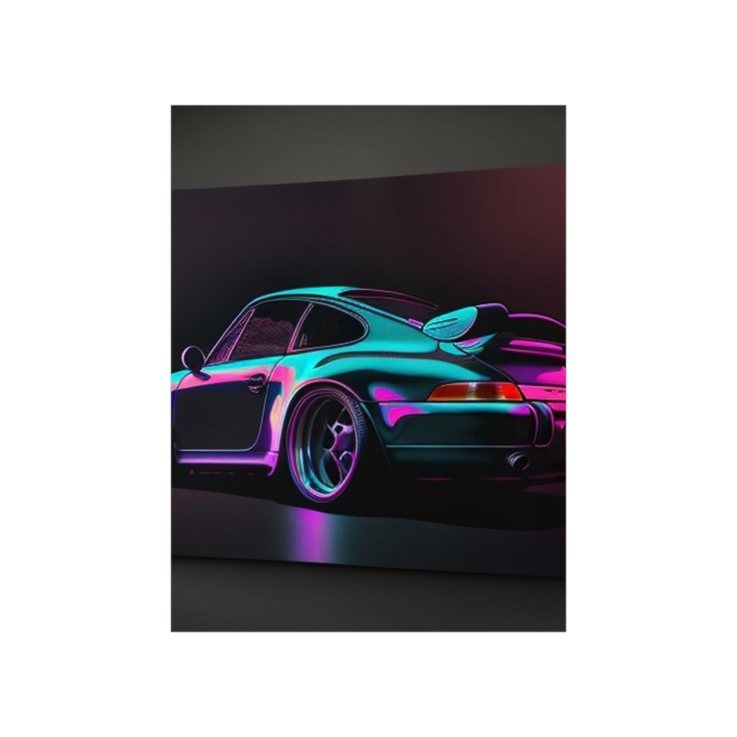 Premium Matte Vertical Posters Porsche Purple 1