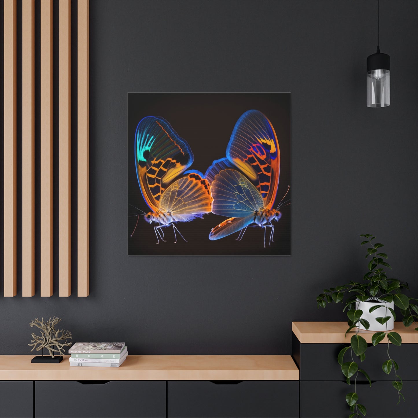 Canvas Gallery Wraps Neon Glo Butterfly 2