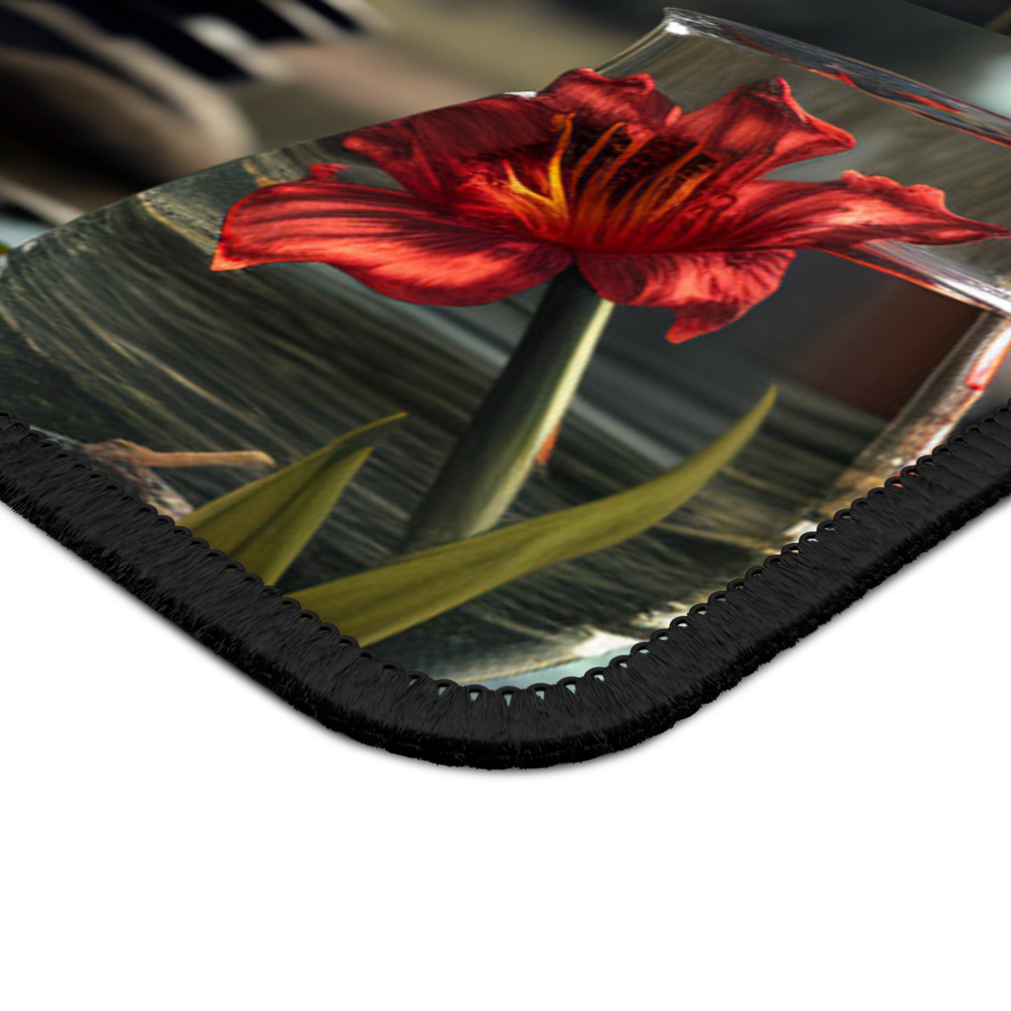 Gaming Mouse Pad  Red Lily in a Glass vase 5