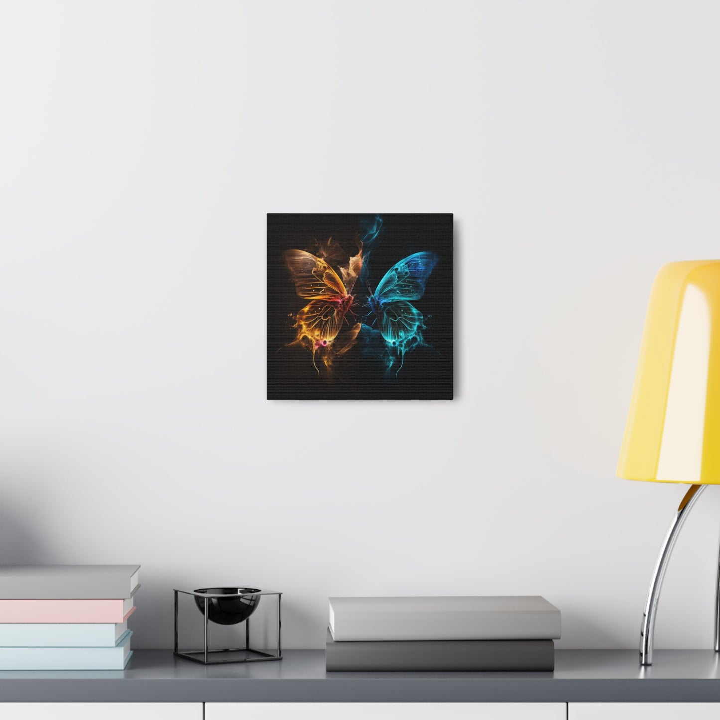 Canvas Gallery Wraps Kiss Neon Butterfly 9