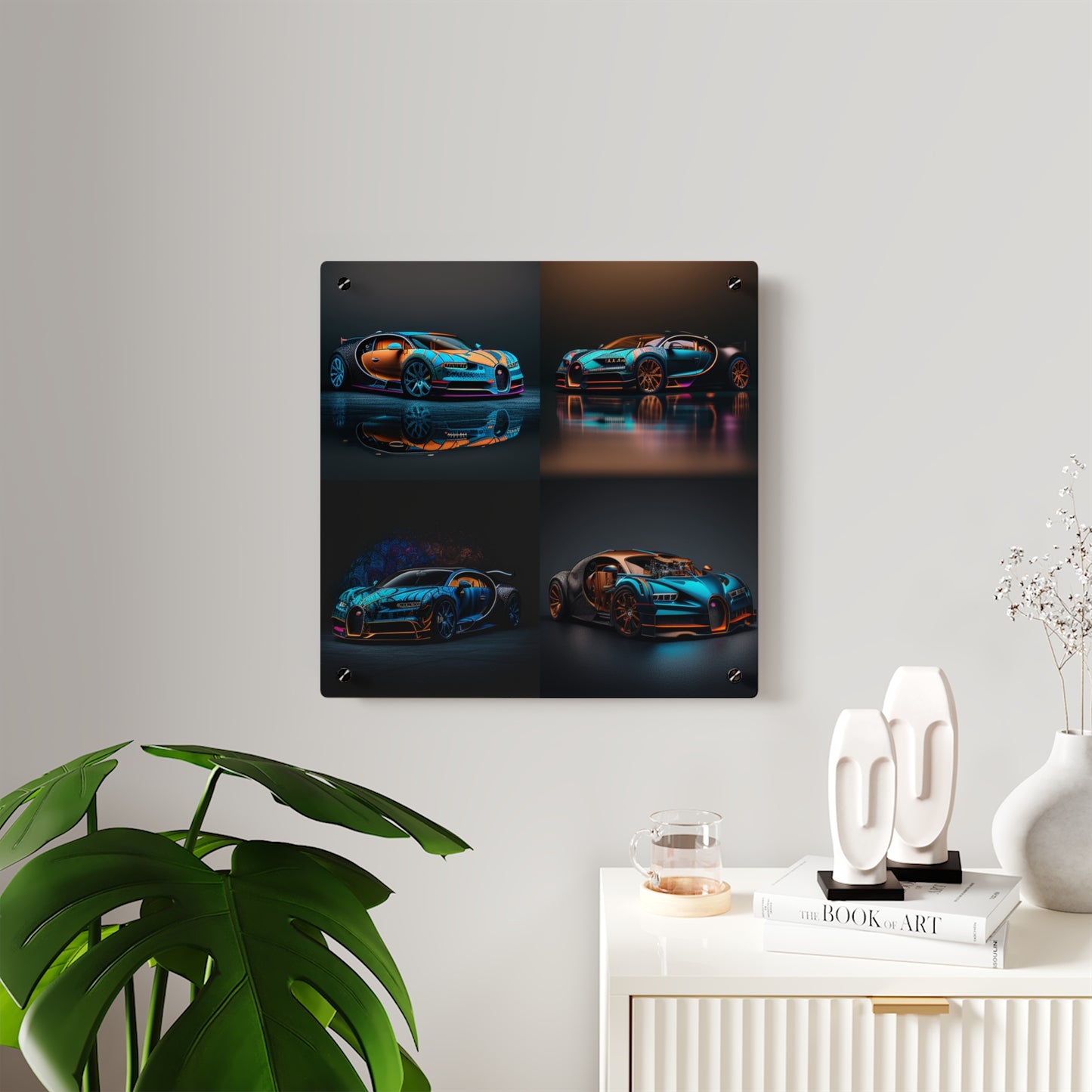 Acrylic Wall Art Panels Bugatti Blue 5