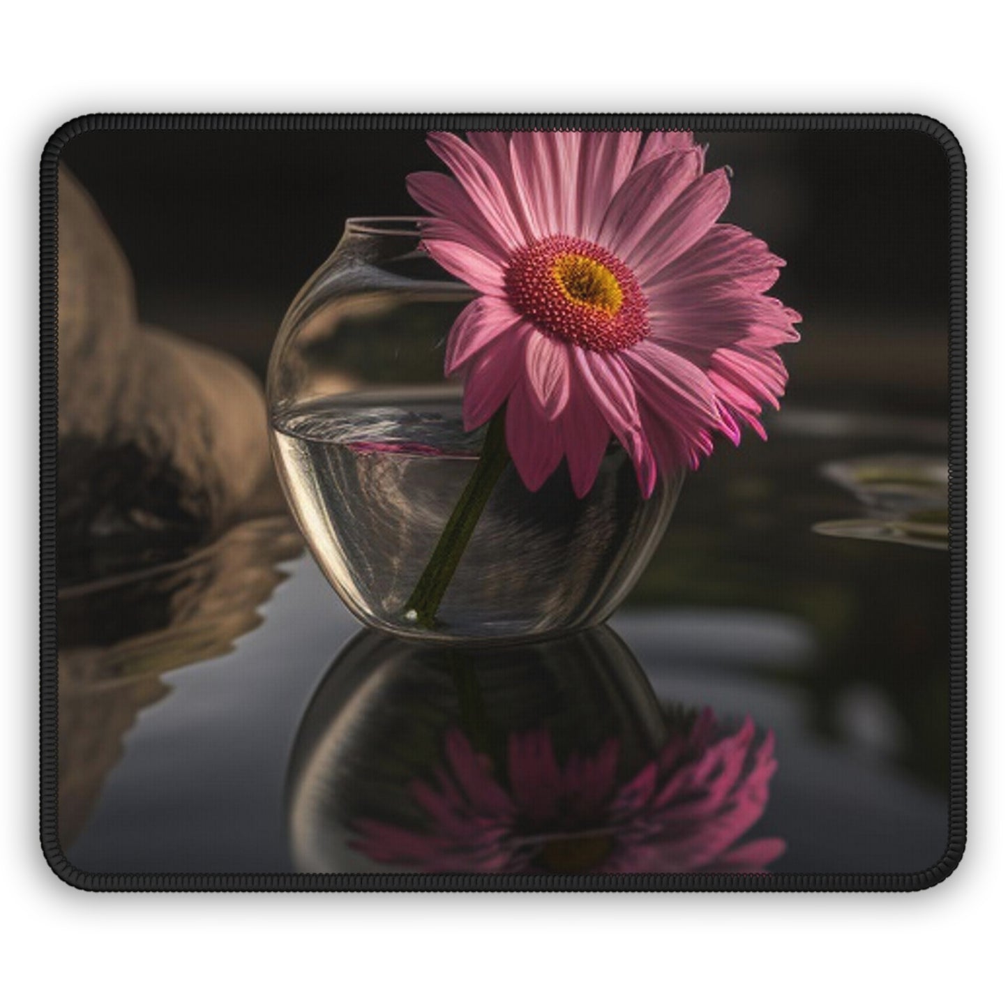 Gaming Mouse Pad  Pink Daisy 2