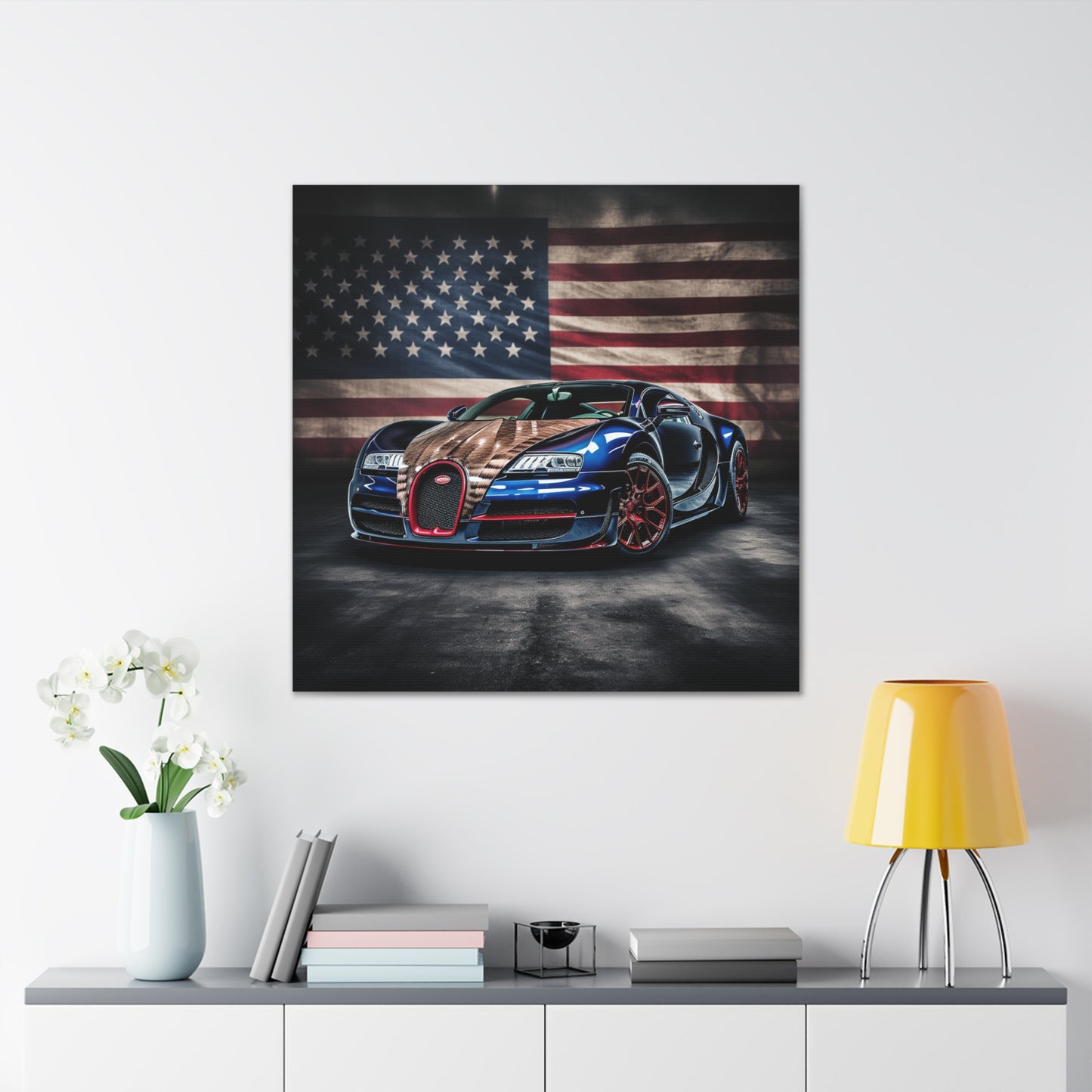 Canvas Gallery Wraps Bugatti American Flag 4