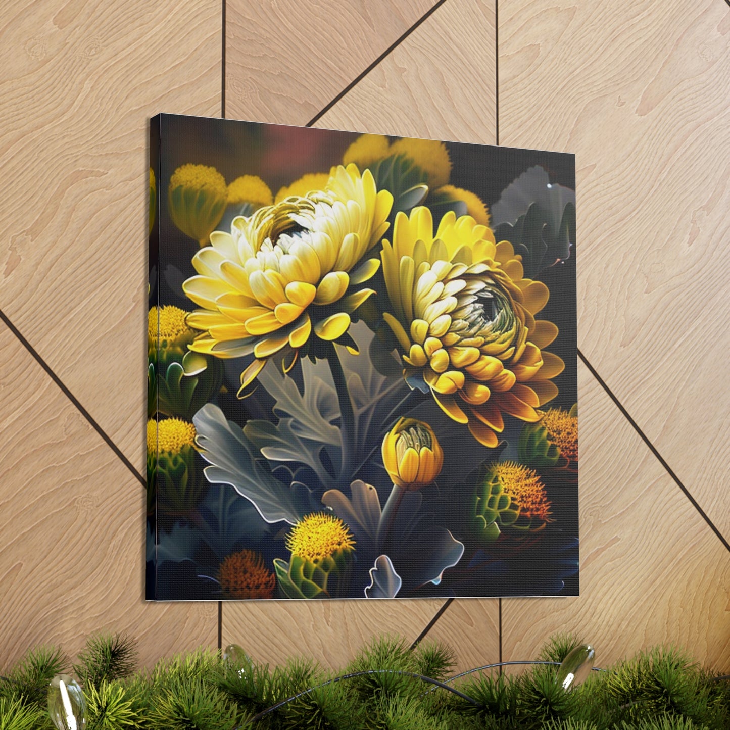 Canvas Gallery Wraps Yellow Hermosas Flores Amarillas 2