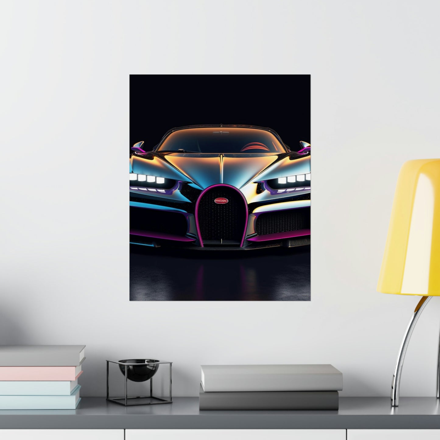 Premium Matte Vertical Posters Hyper Bugatti Chiron 1