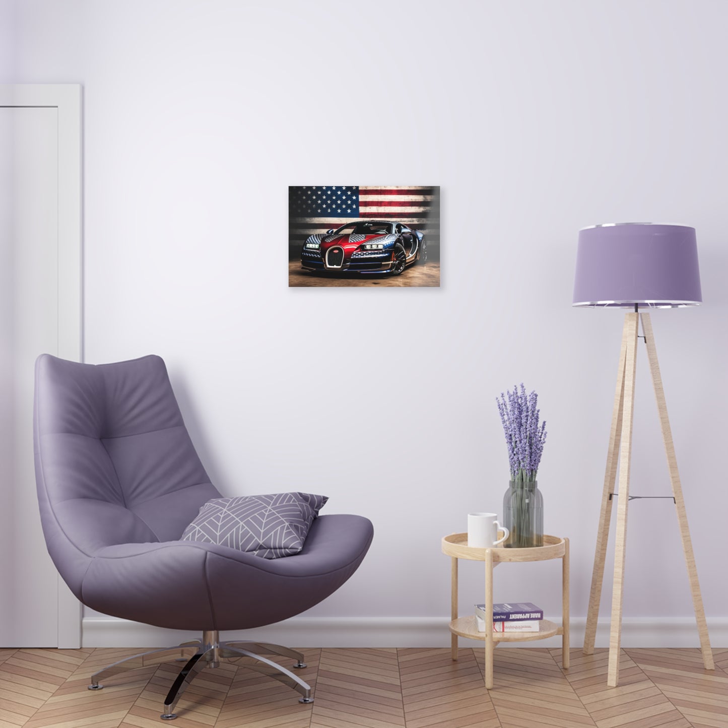 Acrylic Prints Bugatti American Flag 1