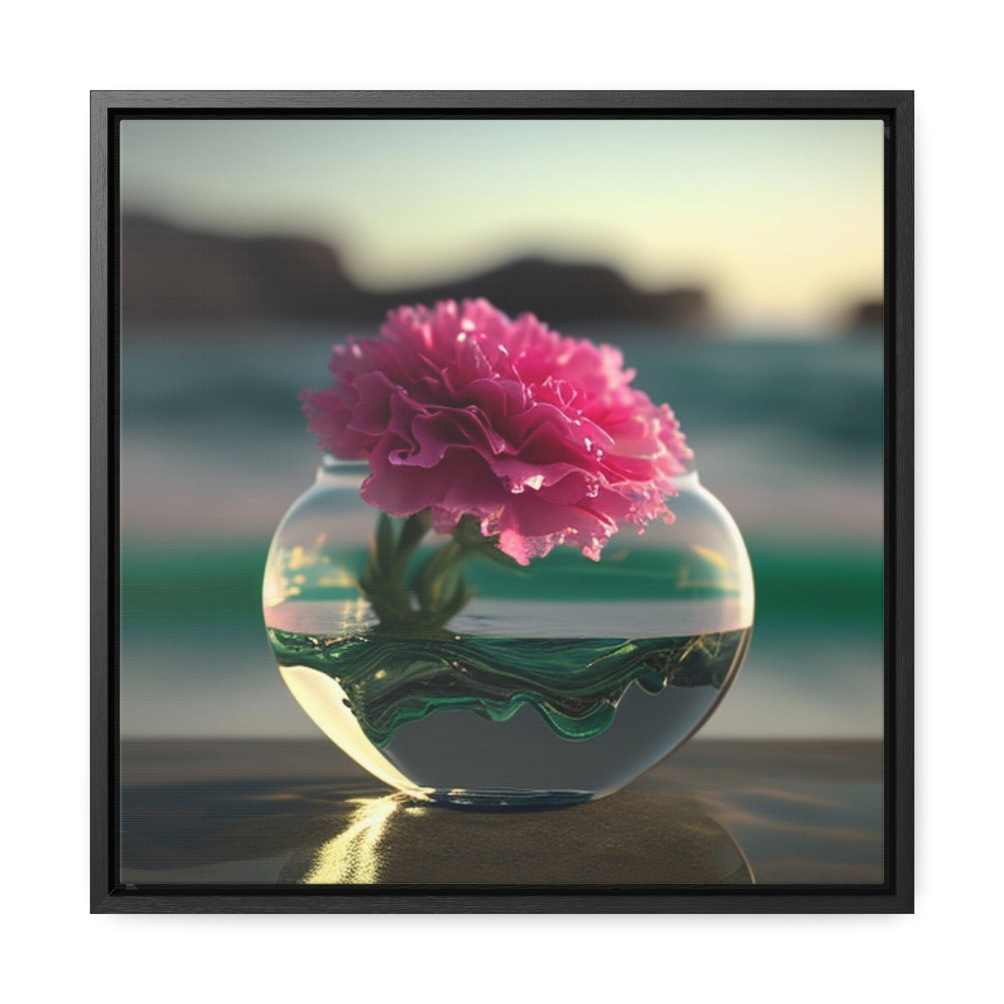 Gallery Canvas Wraps, Square Frame Carnation 3