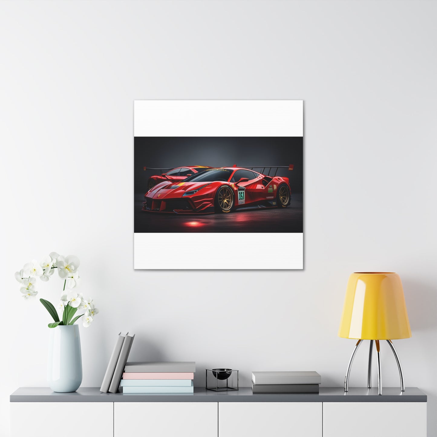 Canvas Gallery Wraps Ferrari Red 2