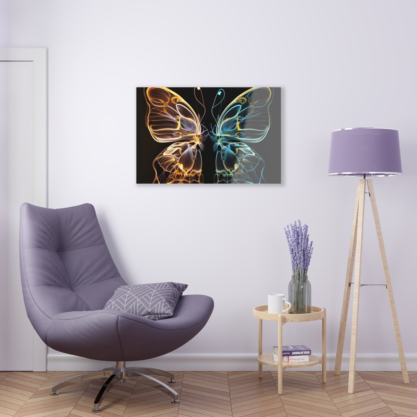 Acrylic Prints Neon Glo Butterfly 3