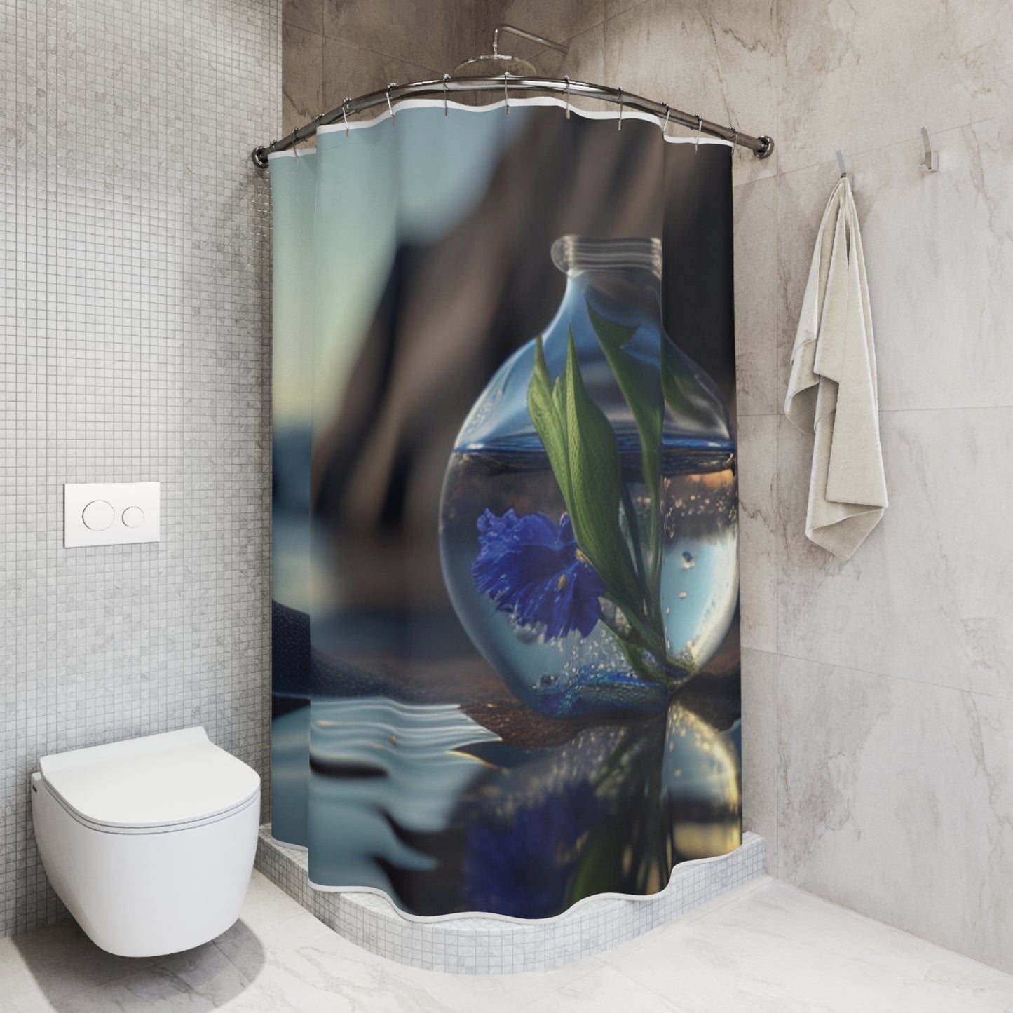 Polyester Shower Curtain The Bluebell 3