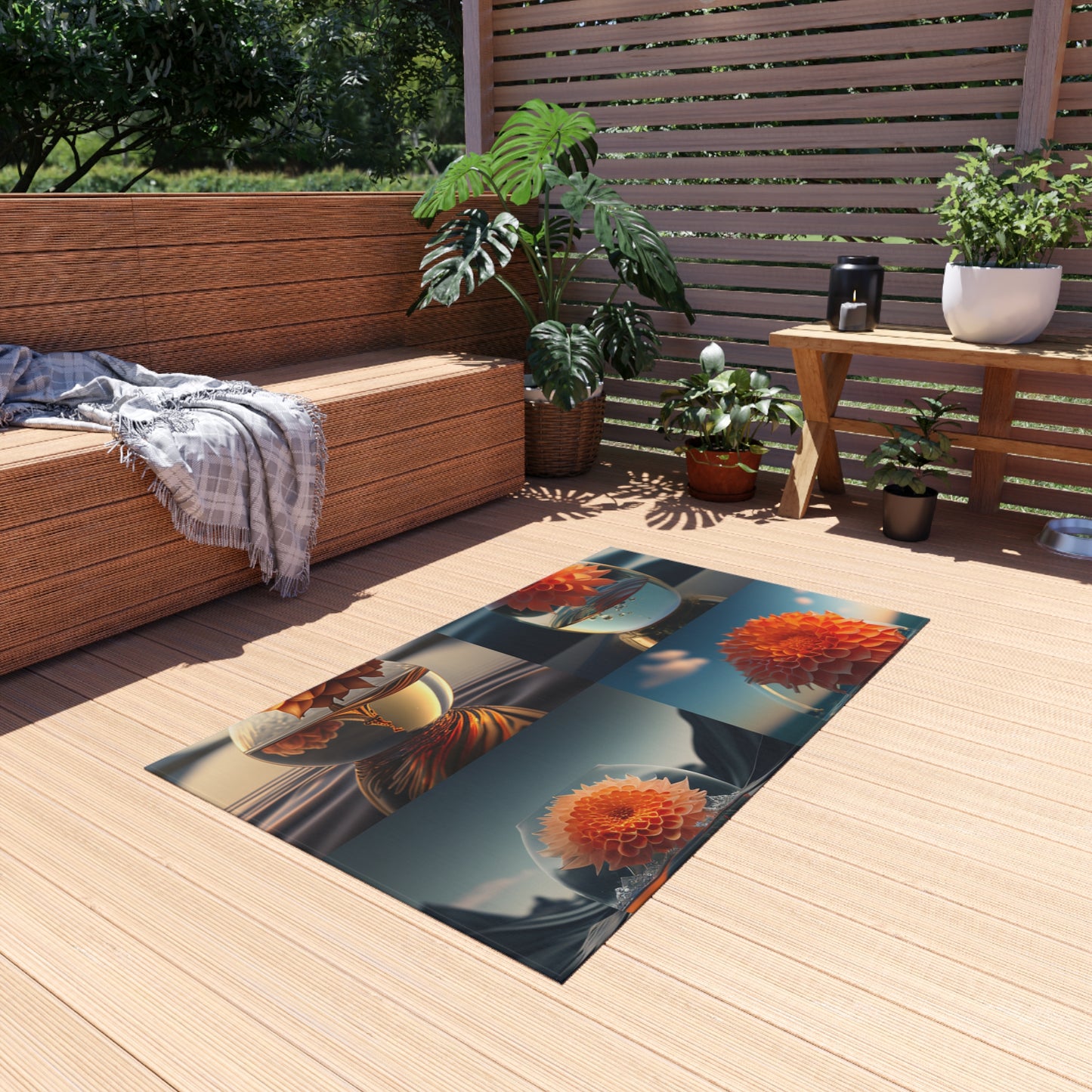 Outdoor Rug  Dahlia Orange 5