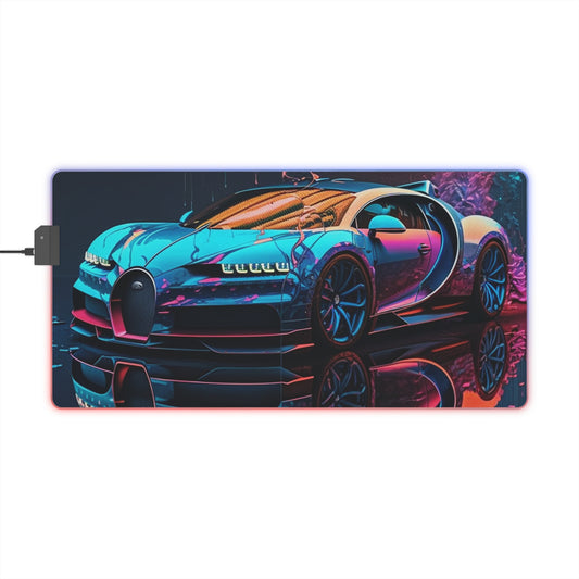 LED Gaming Mouse Pad Bugatti Neon Chiron 4