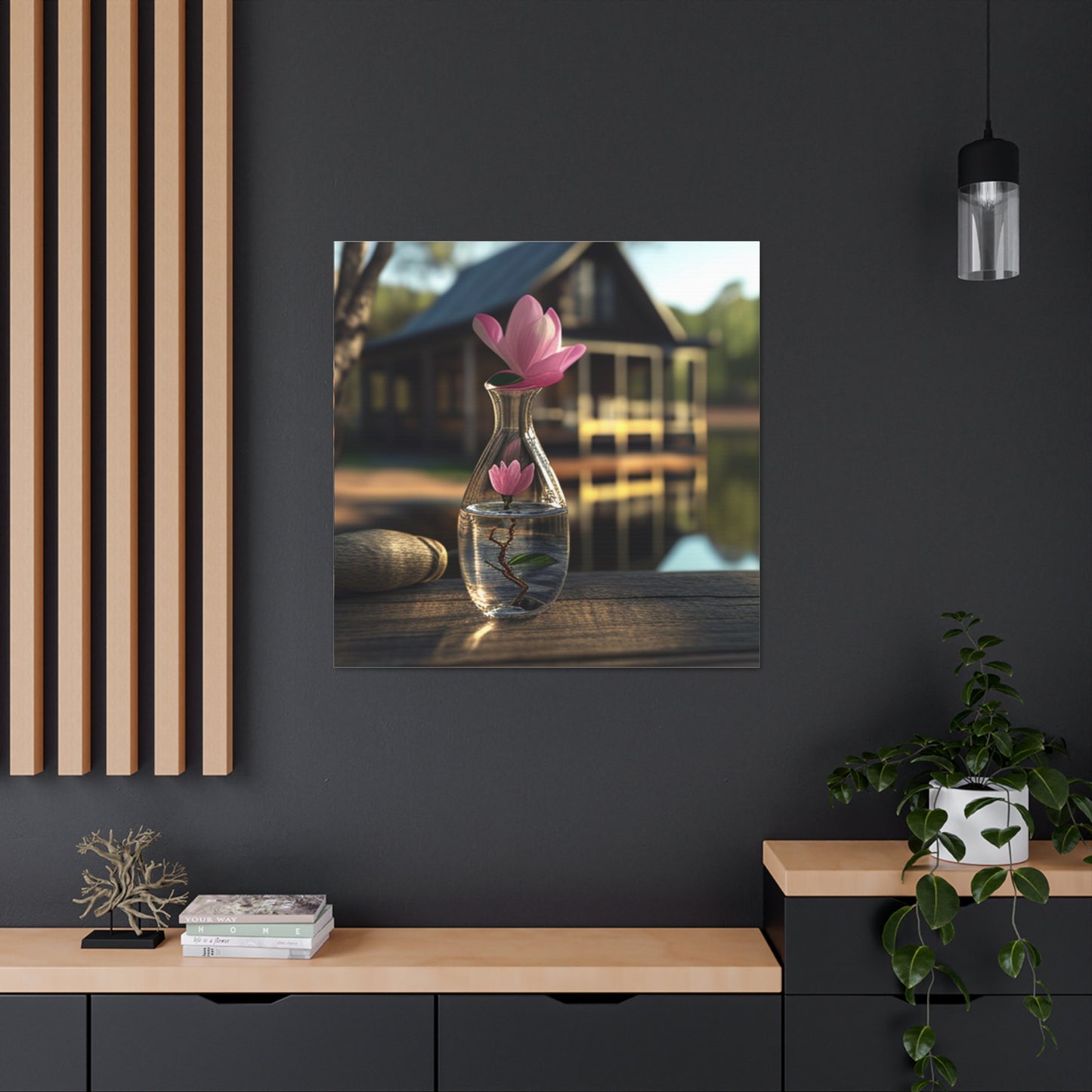 Canvas Gallery Wraps Magnolia in a Glass vase 4