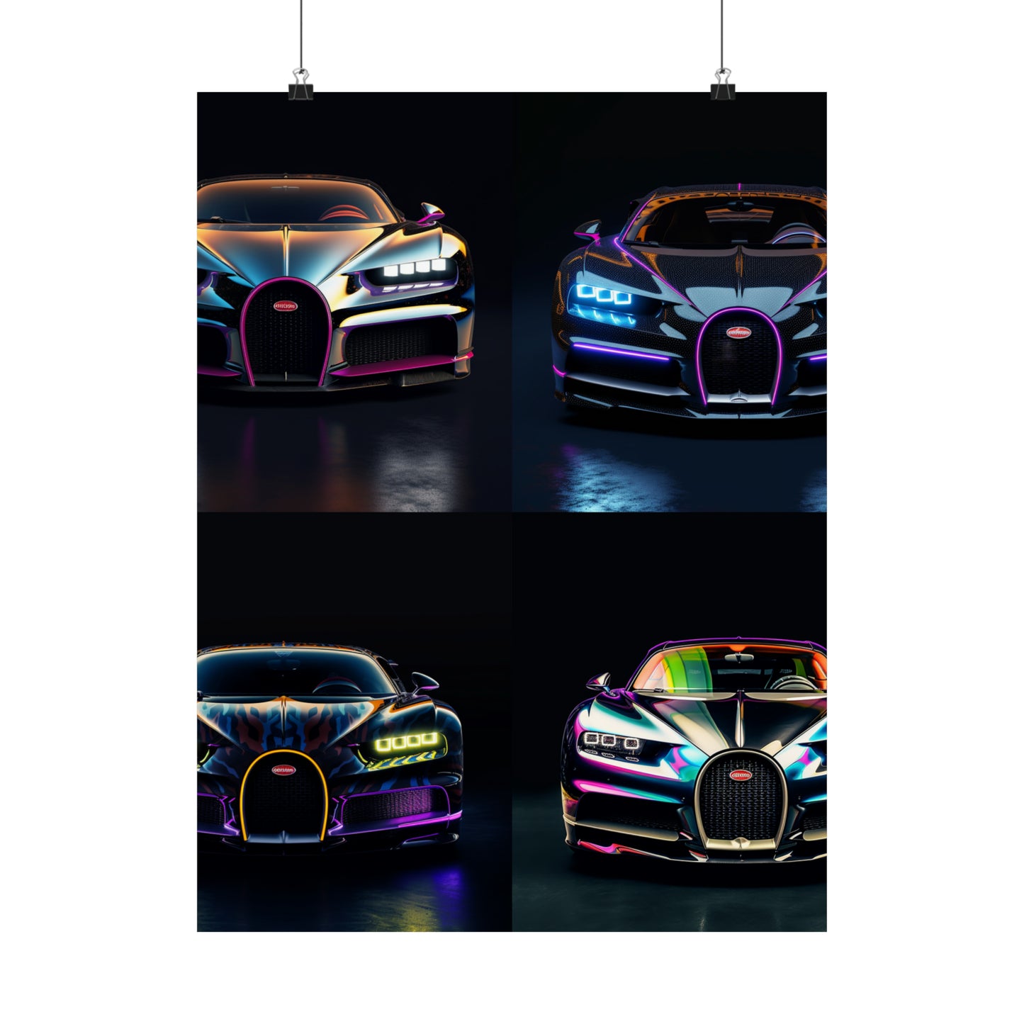 Premium Matte Vertical Posters Hyper Bugatti Chiron 5