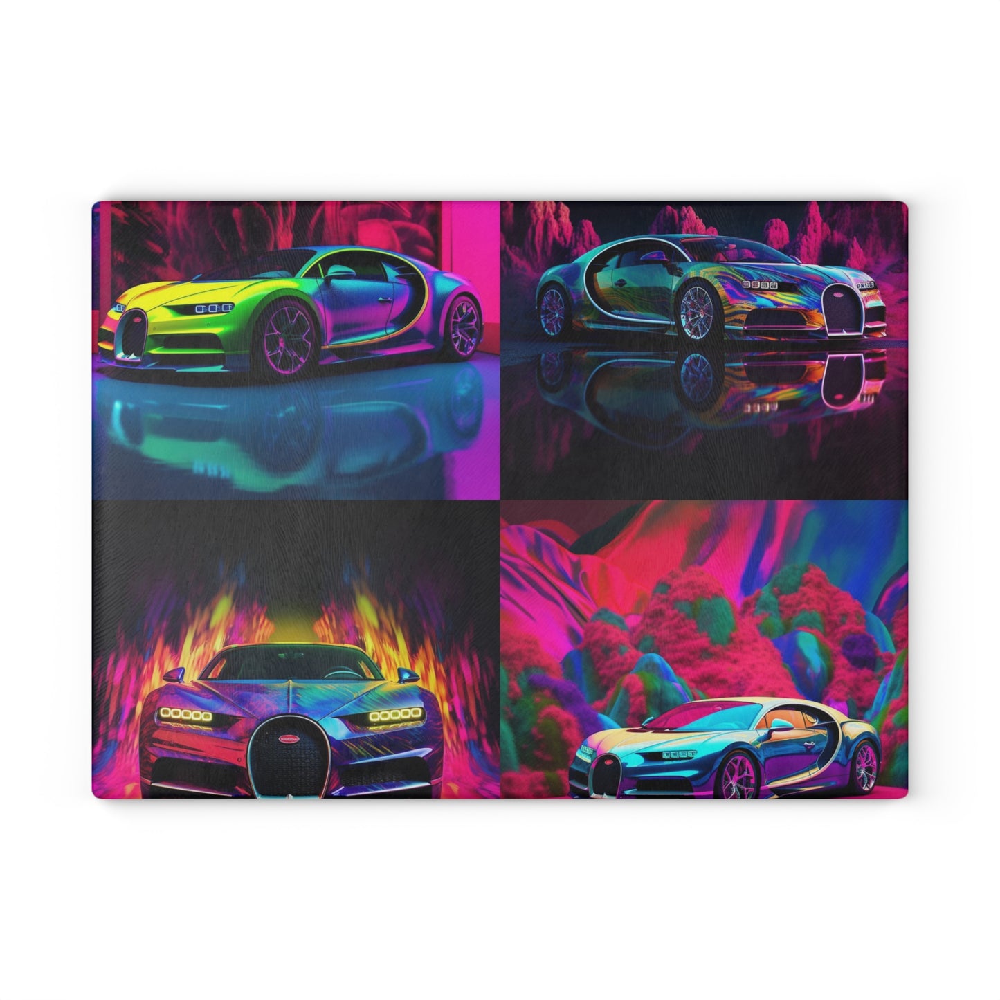 Glass Cutting Board Florescent Bugatti Flair 5