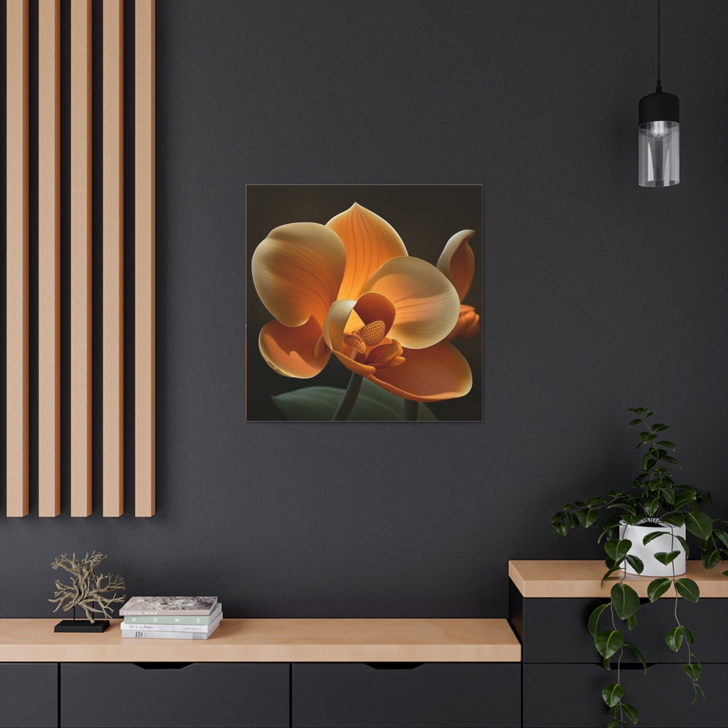 Canvas Gallery Wraps Orange Orchid 4