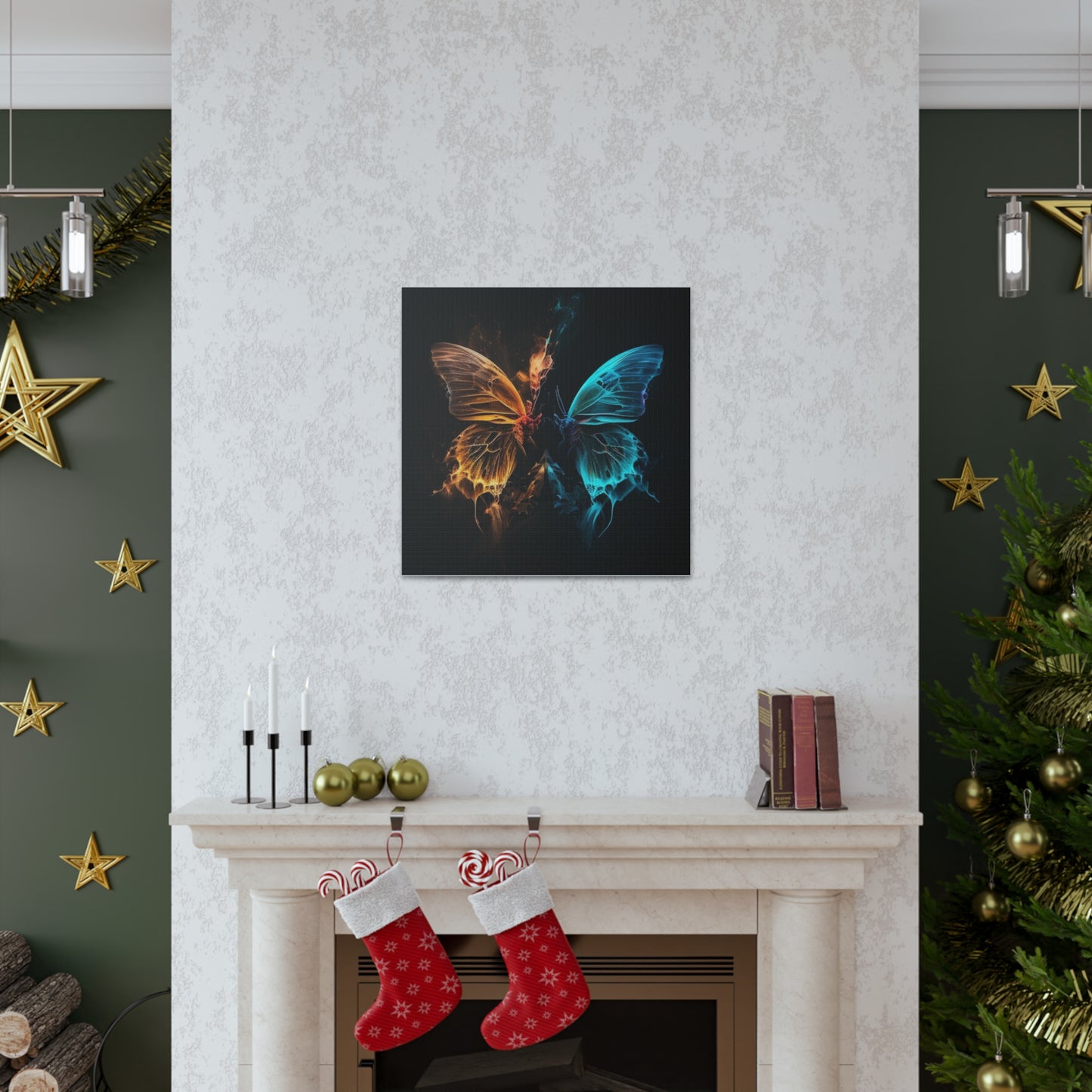 Canvas Gallery Wraps Neon Glo Butterfly 4