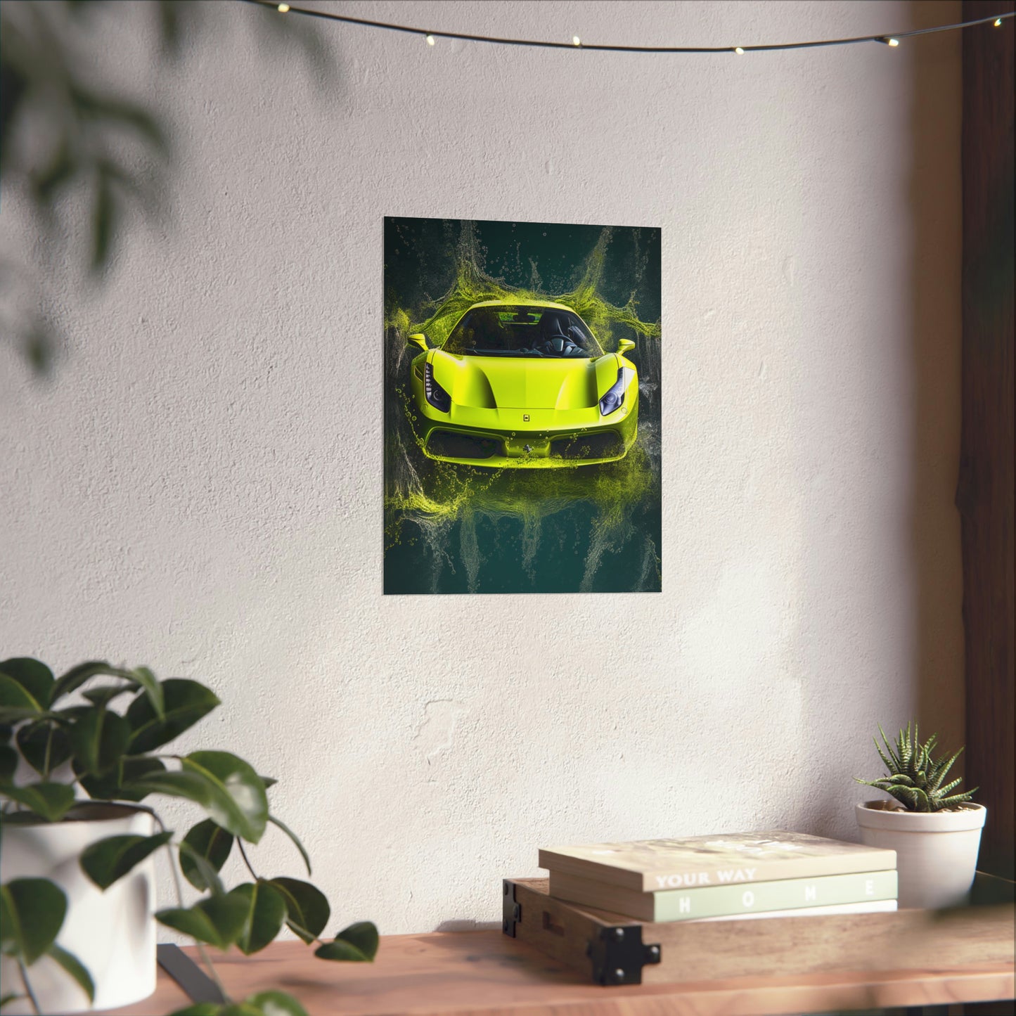 Premium Matte Vertical Posters Farrari Water 4