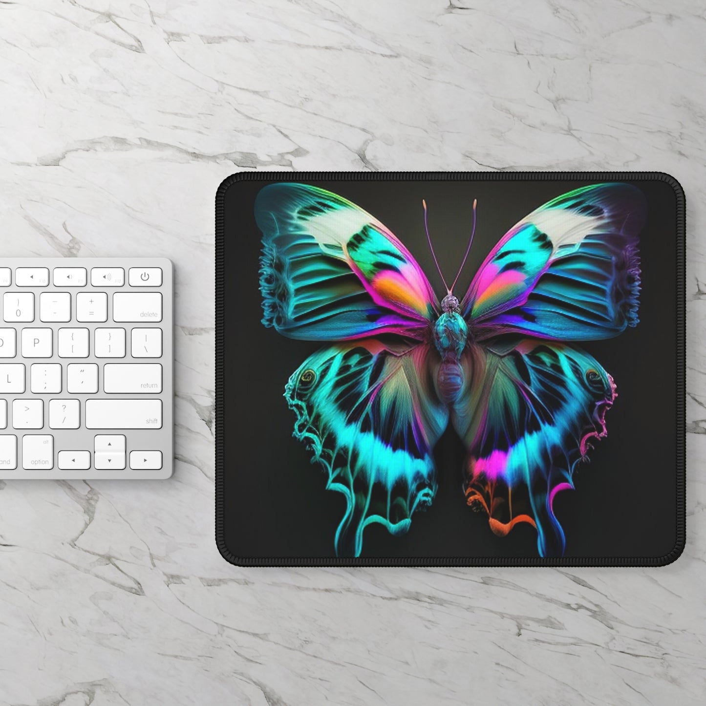 Gaming Mouse Pad  Neon Butterfly Fusion 4