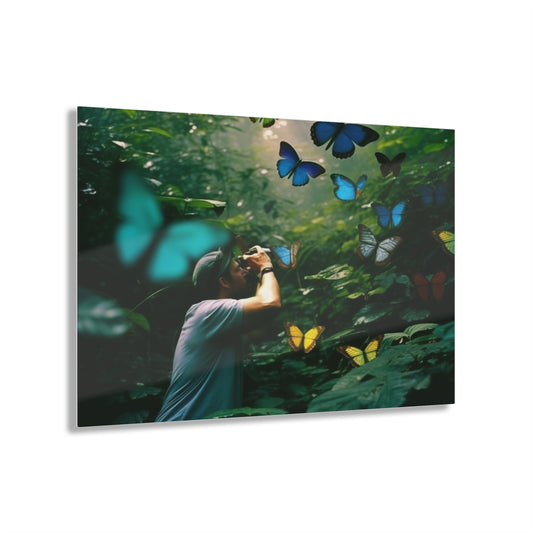 Acrylic Prints Jungle Butterfly 1