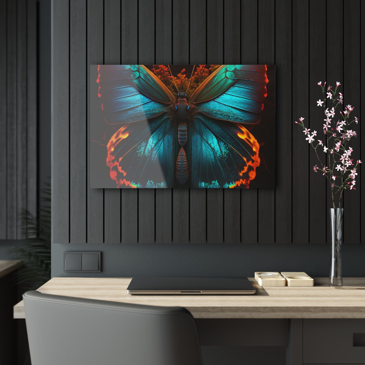 Acrylic Prints Neon Butterfly Flair 3