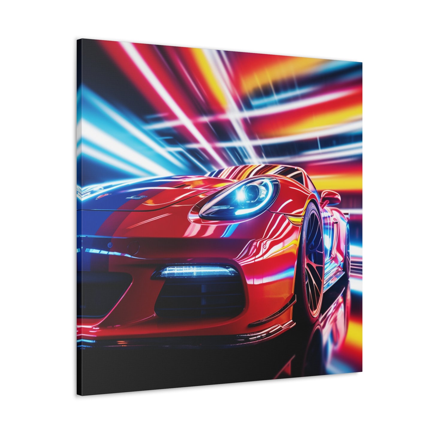 Canvas Gallery Wraps Macro Flag Ferrari 1