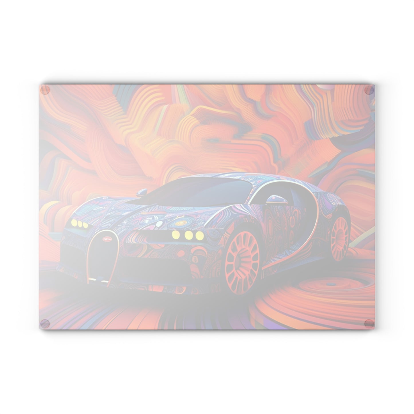 Glass Cutting Board Bugatti Abstract Concept 4