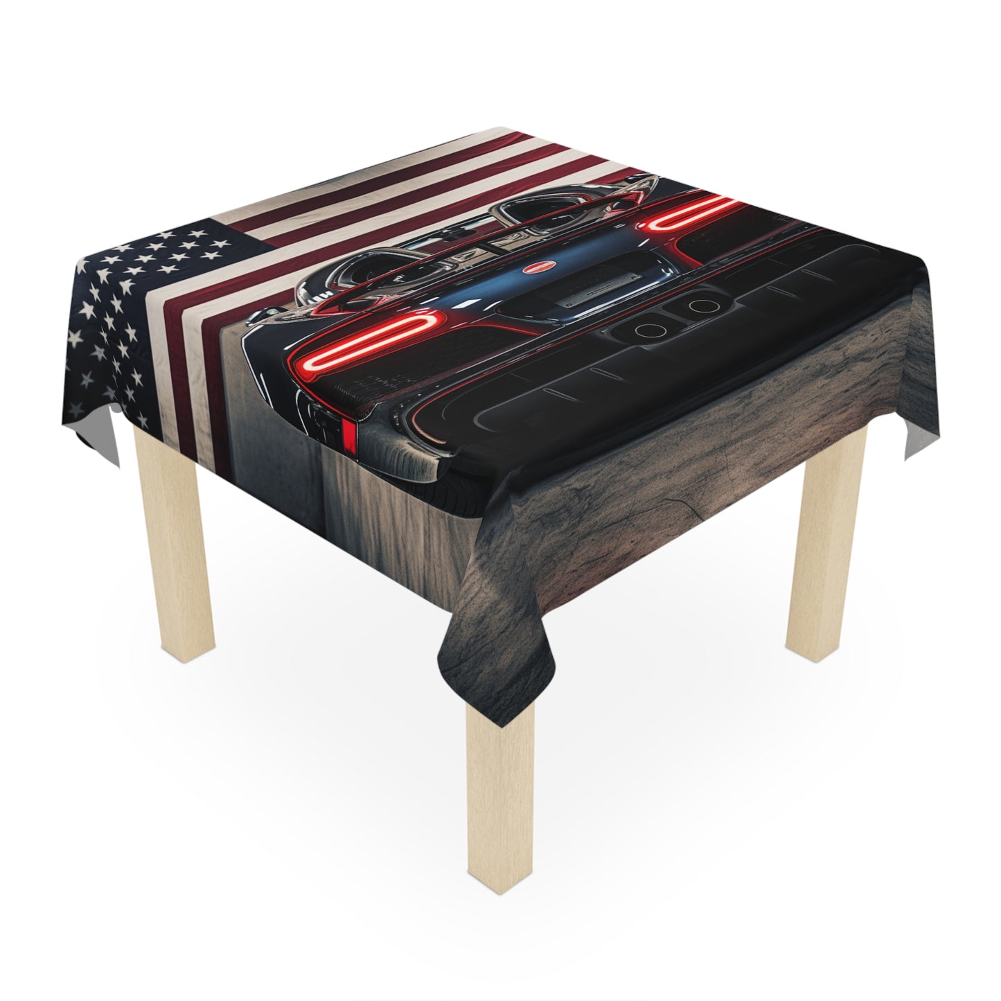 Tablecloth American Flag Background Bugatti 4