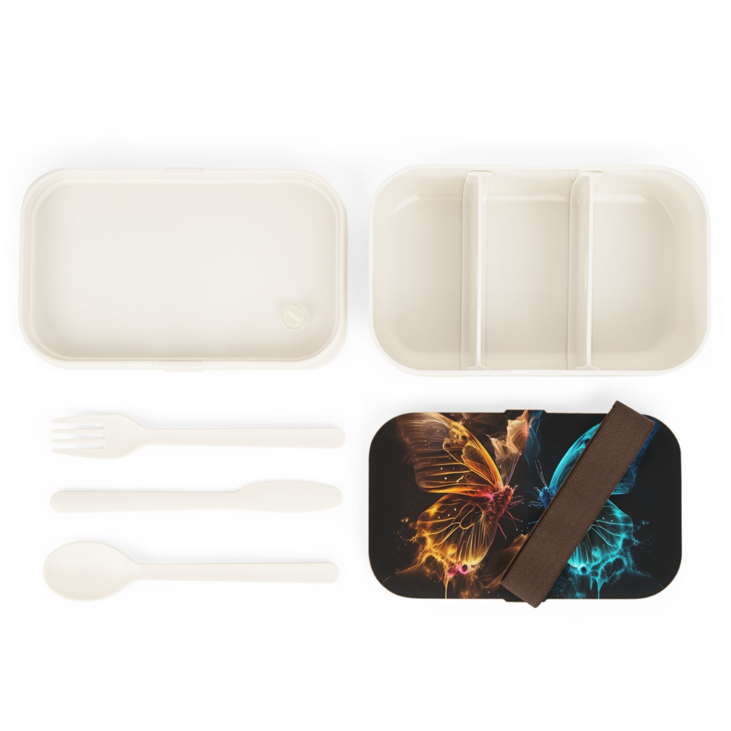 Bento Lunch Box Kiss Neon Butterfly 9
