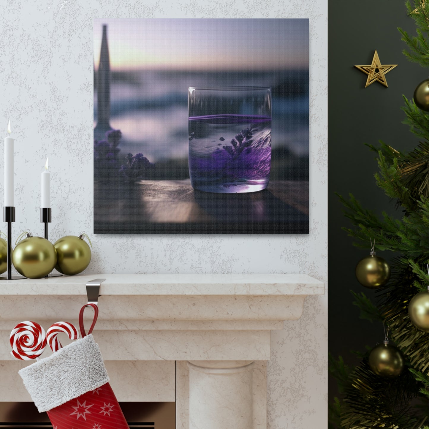 Canvas Gallery Wraps Lavender in a vase 4