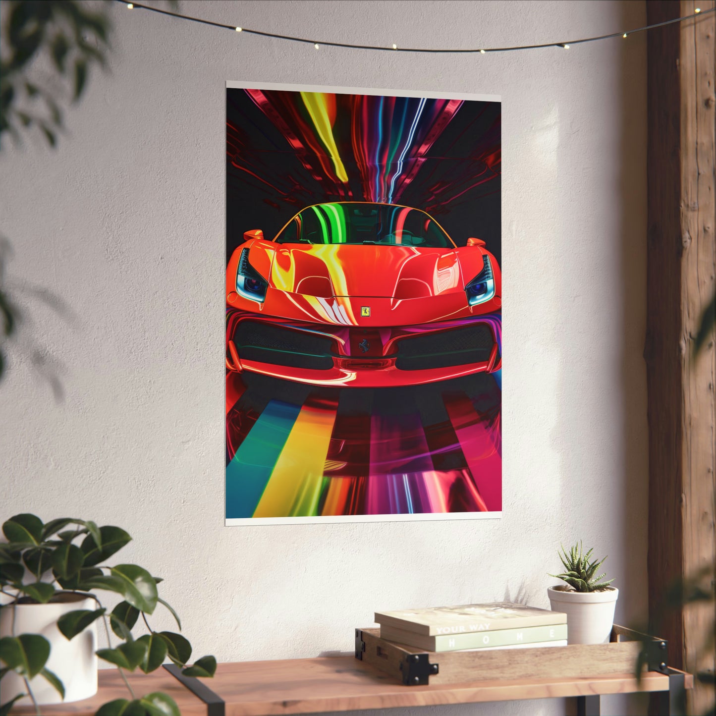 Premium Matte Vertical Posters Ferrari Flair Macro 3