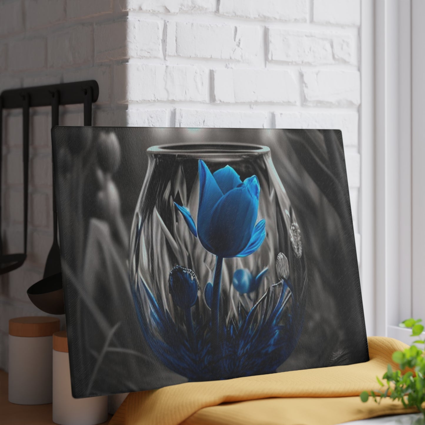 Glass Cutting Board Tulip 2