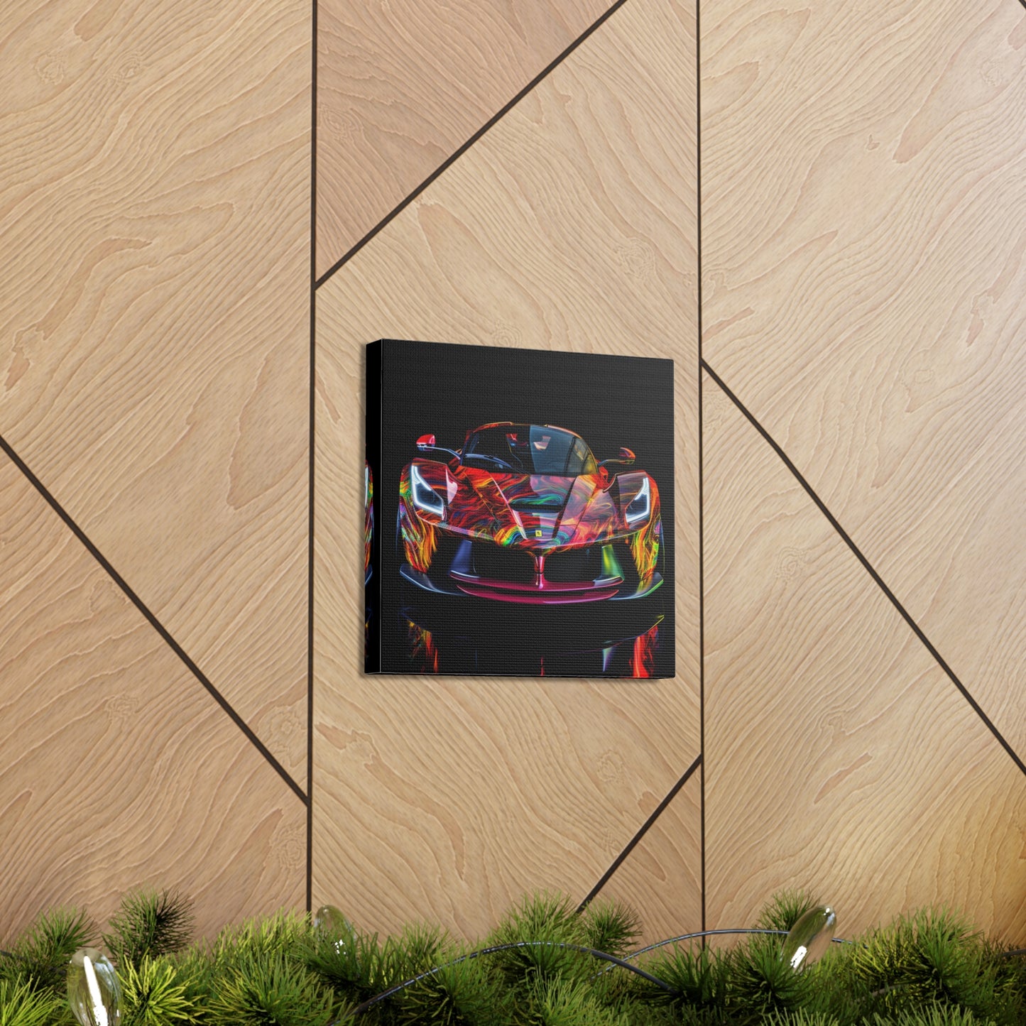 Canvas Gallery Wraps Ferrari Neon 3