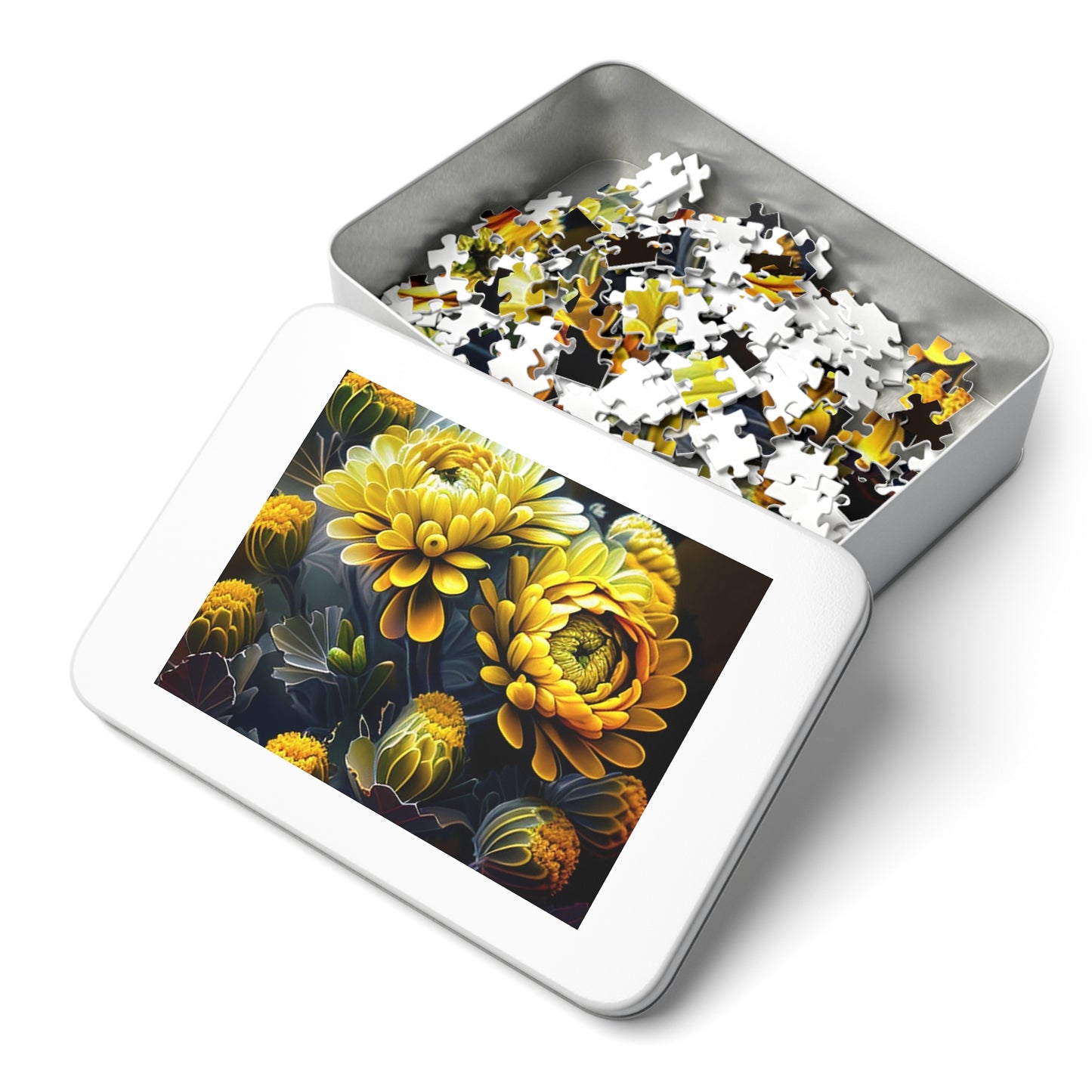 Jigsaw Puzzle (30, 110, 252, 500,1000-Piece) Yellow Hermosas Flores Amarillas 4