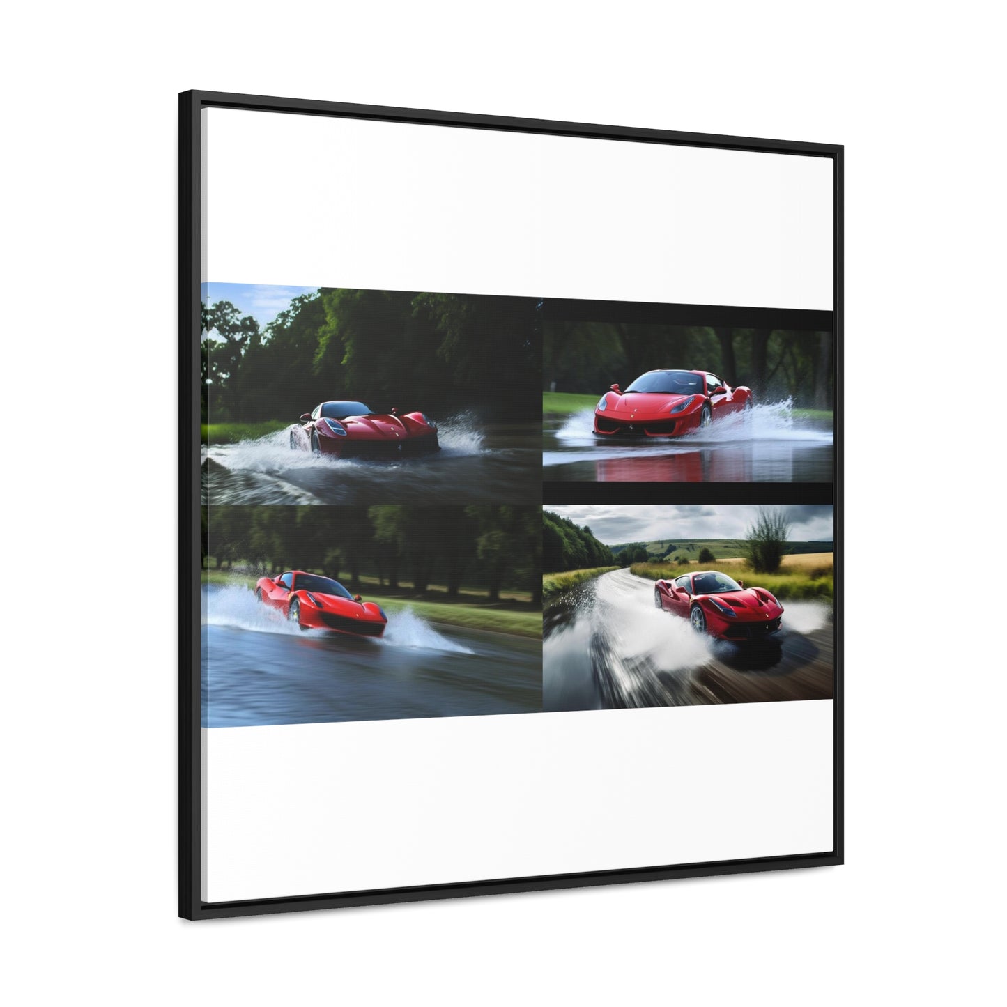 Gallery Canvas Wraps, Square Frame Water Ferrari Splash 5