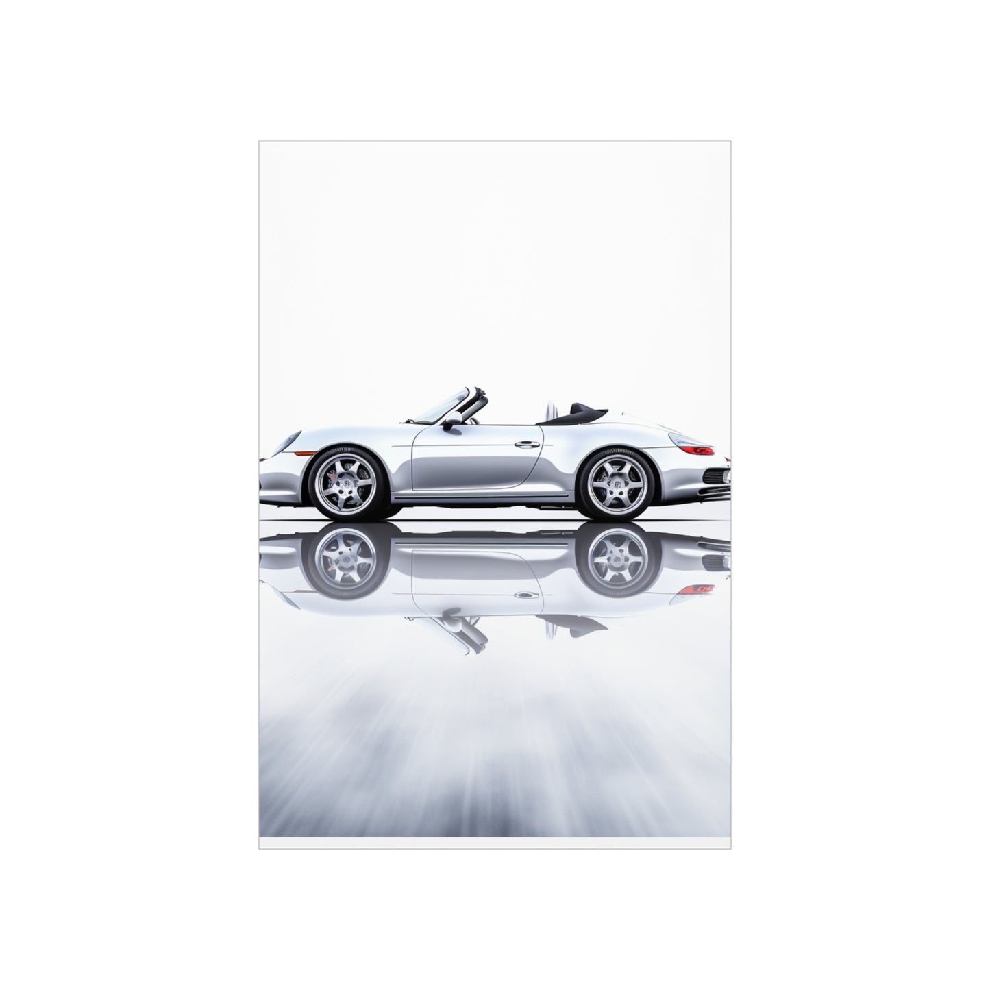 Premium Matte Vertical Posters 911 Speedster on water 3