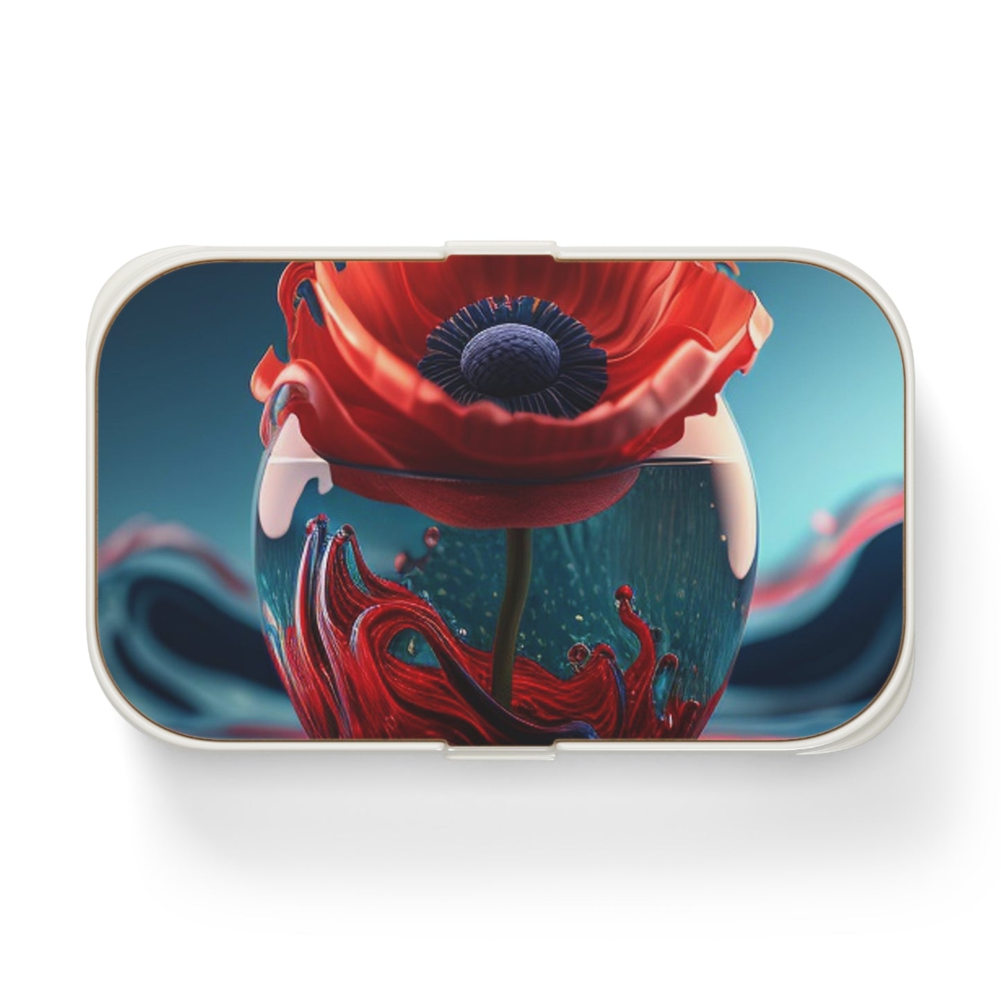 Bento Lunch Box Red Anemone in a Vase 2