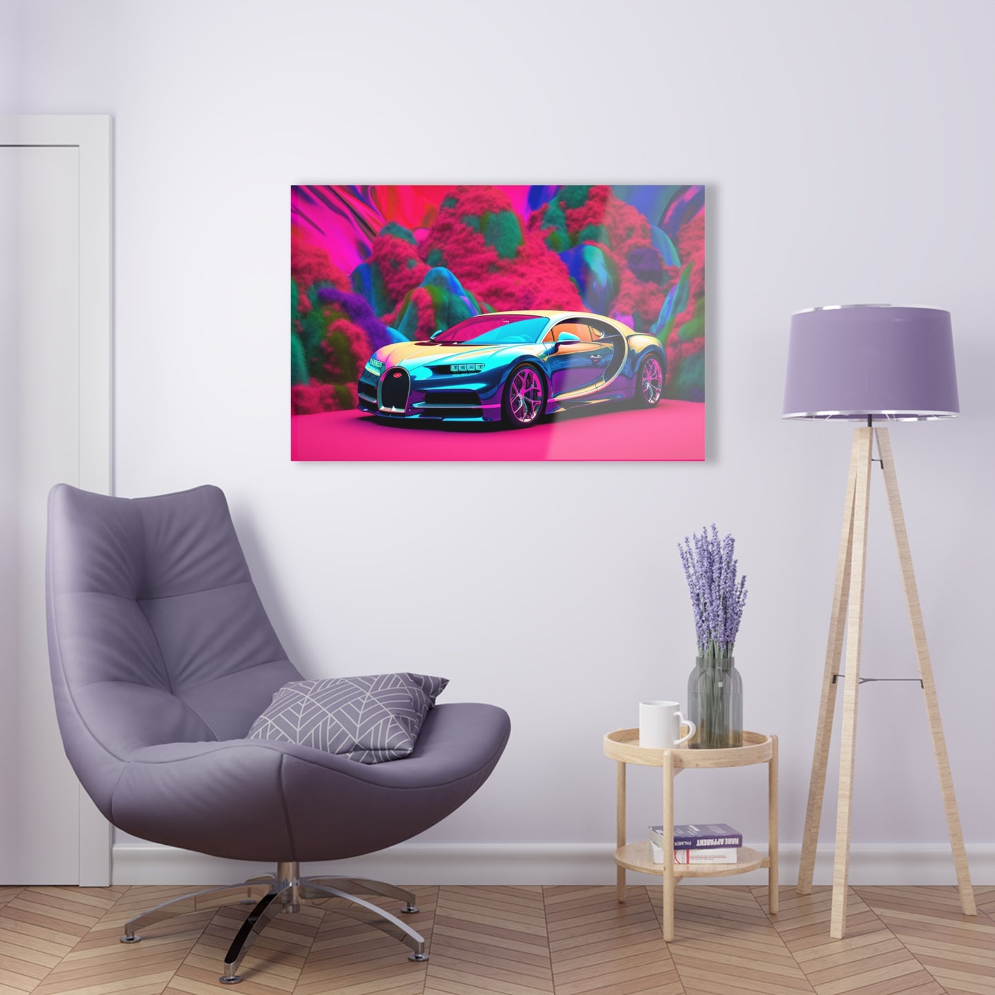 Acrylic Prints Florescent Bugatti Flair 4