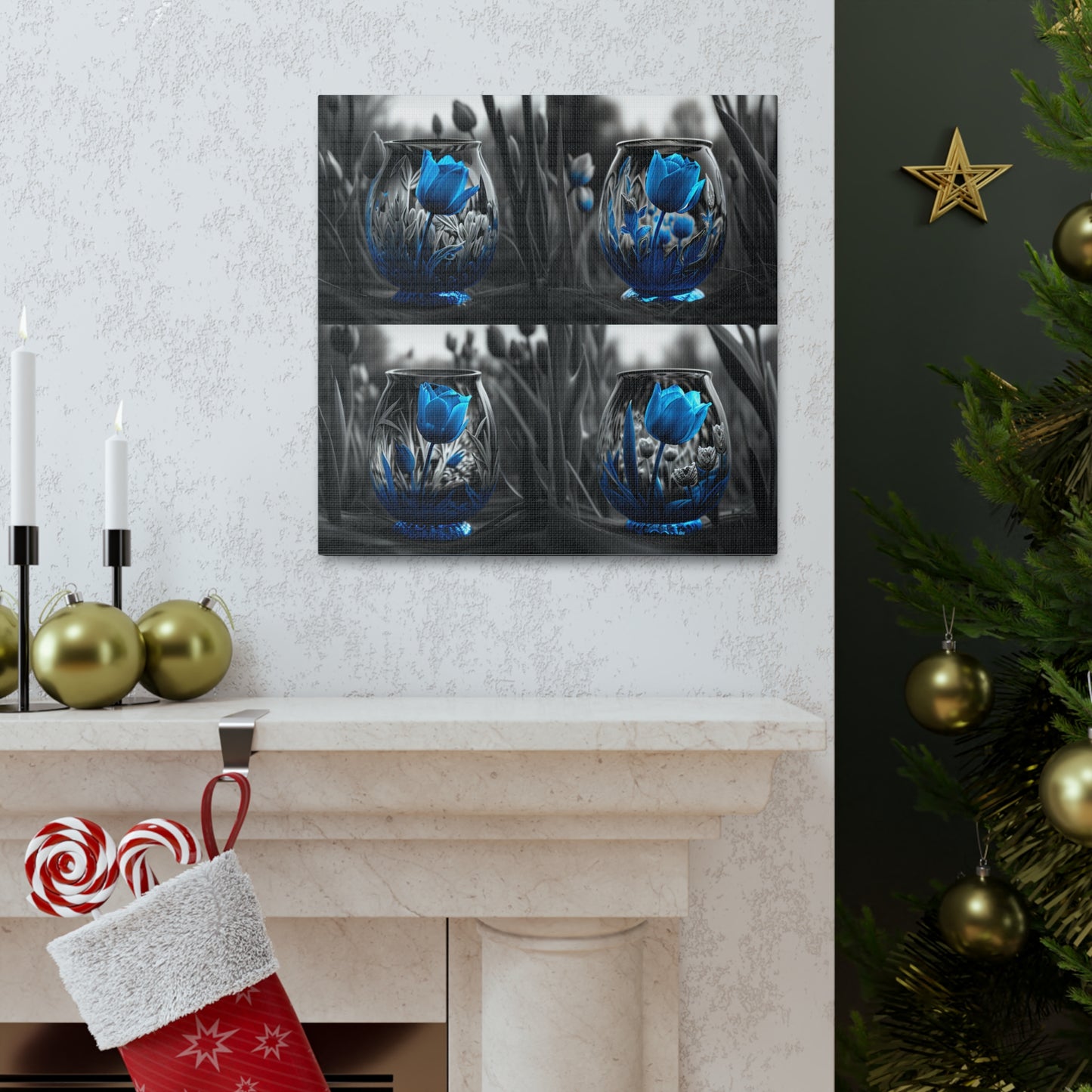 Canvas Gallery Wraps Tulip Blue 5