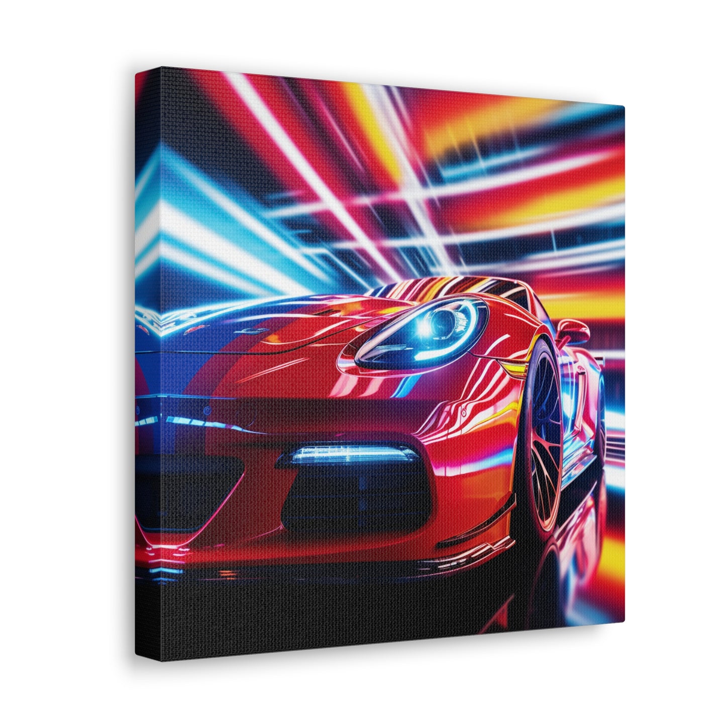 Canvas Gallery Wraps Macro Flag Ferrari 1