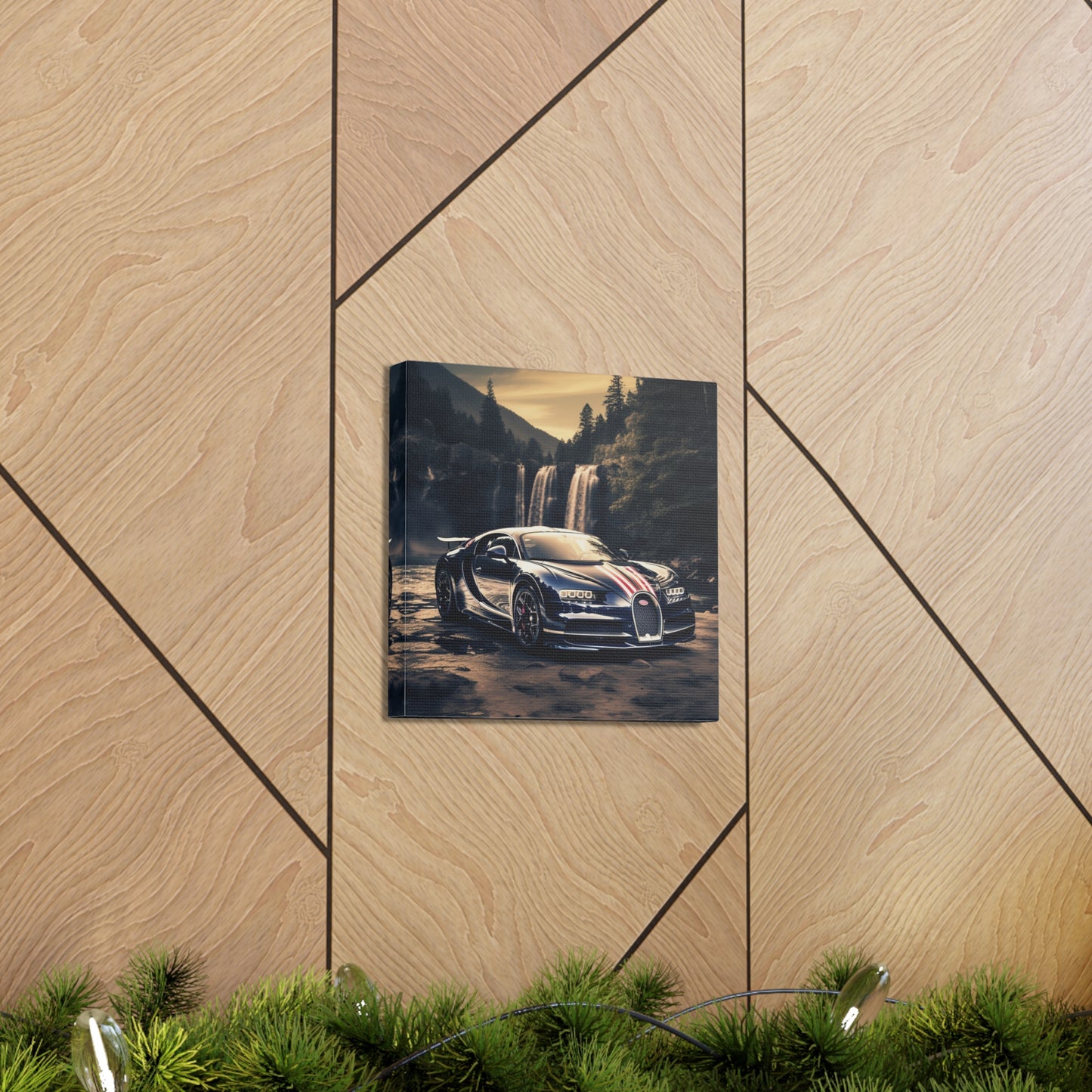 Canvas Gallery Wraps Bugatti Waterfall 2