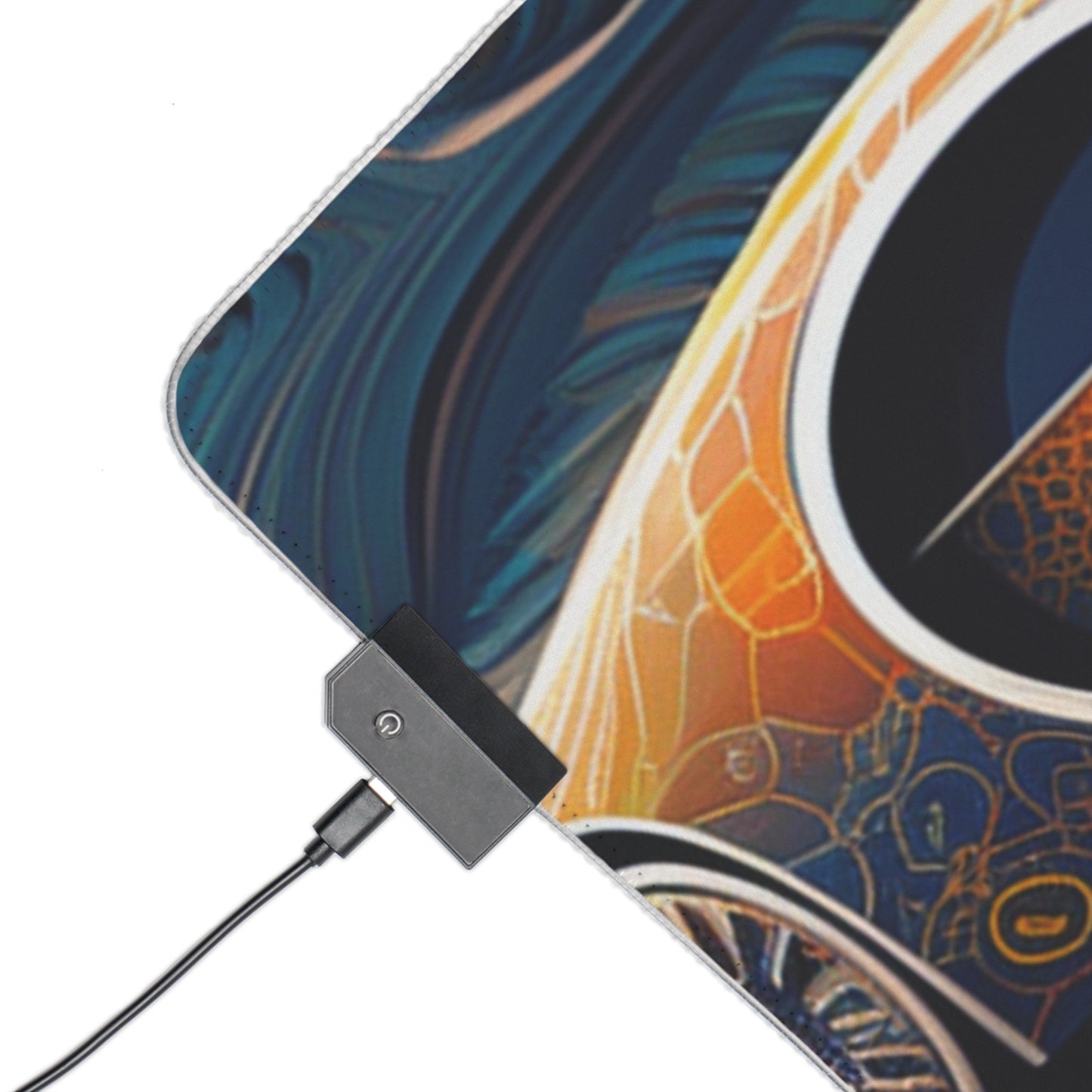 LED Gaming Mouse Pad Bugatti Abstract Flair 1