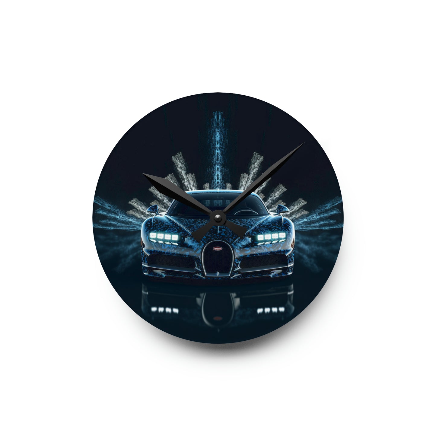 Acrylic Wall Clock Hyper Bugatti 2