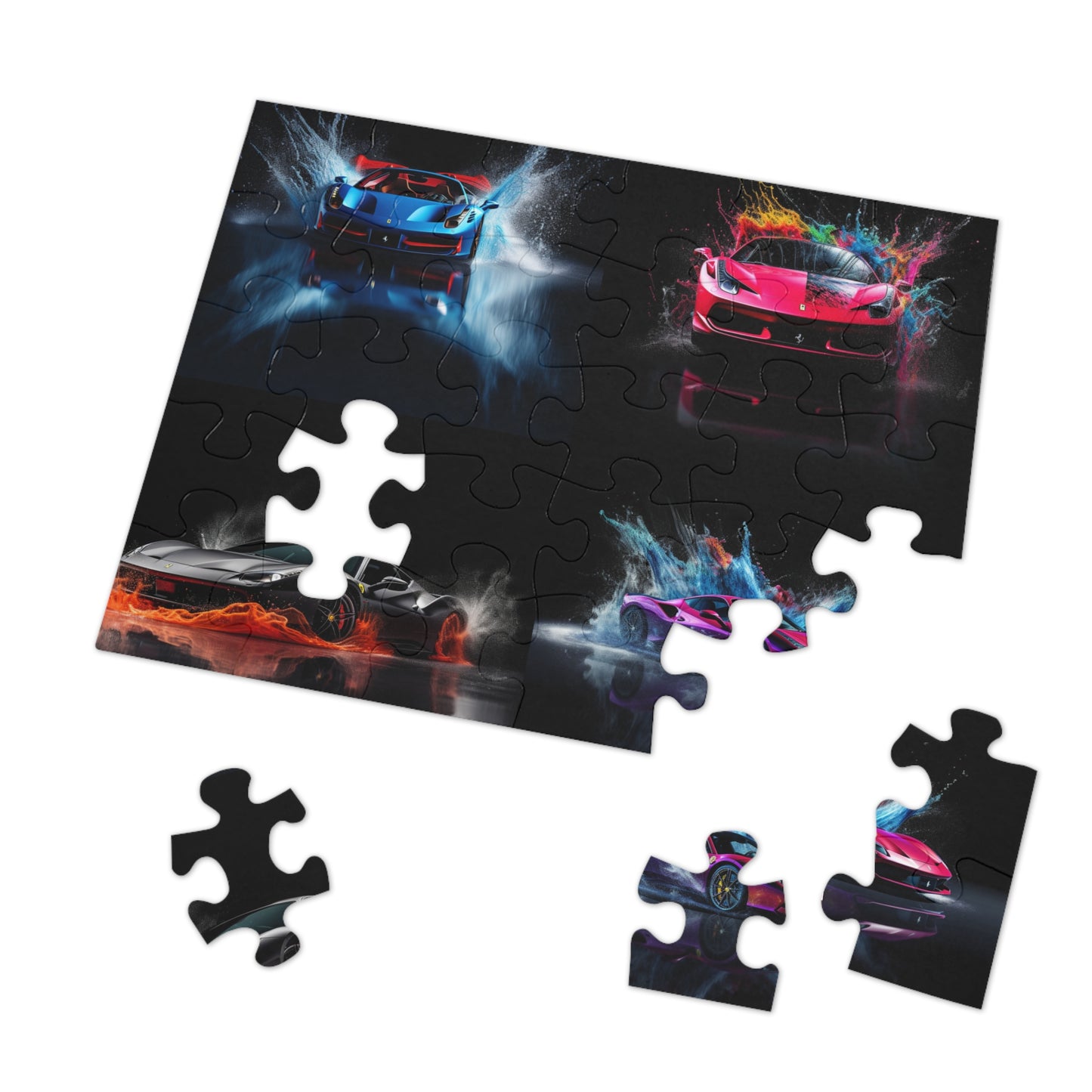 Jigsaw Puzzle (30, 110, 252, 500,1000-Piece) Ferrari Water Splash 5