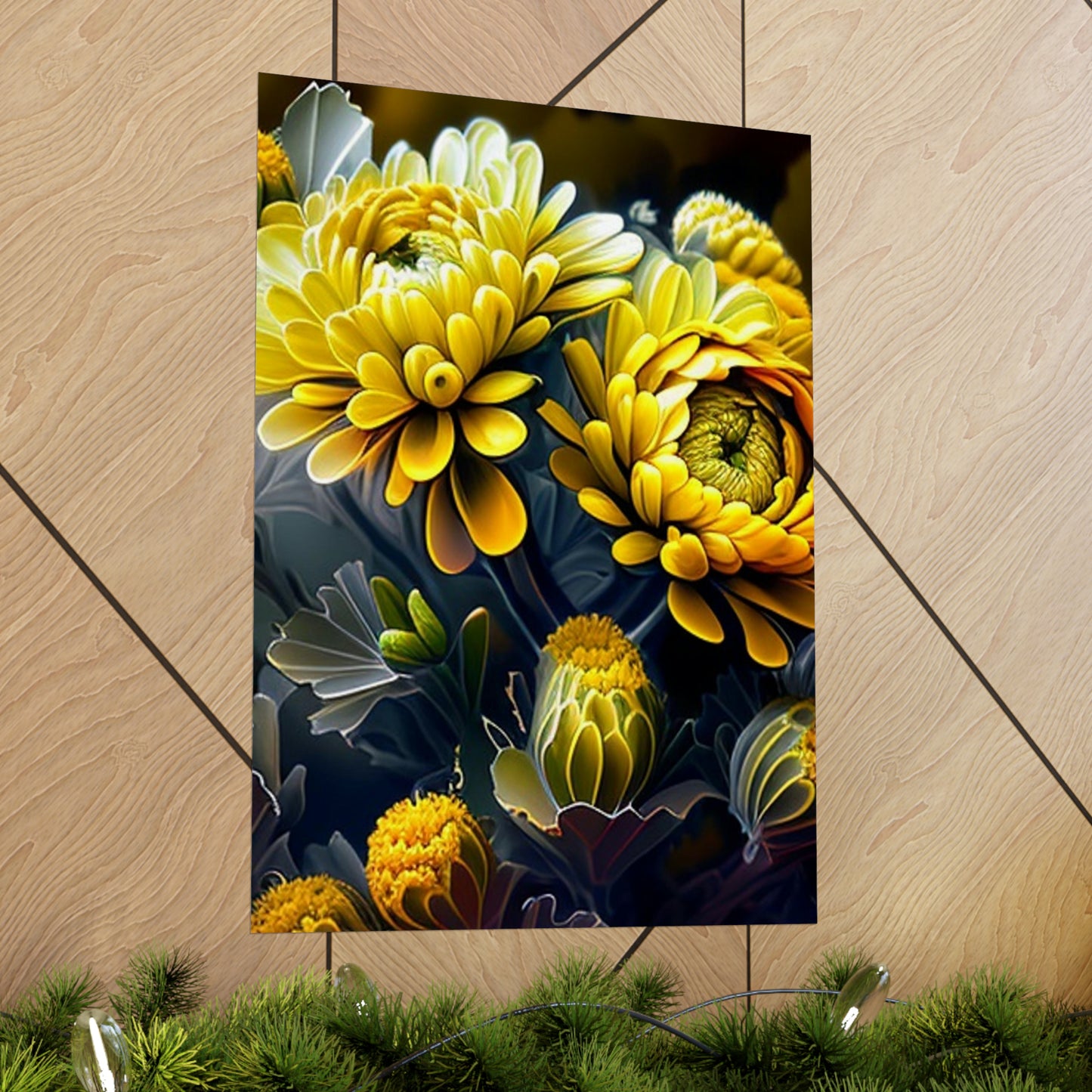 Premium Matte Vertical Posters Yellow Hermosas Flores Amarillas 4