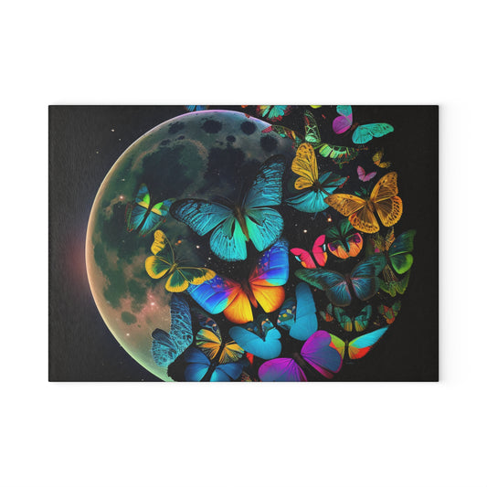 Glass Cutting Board Moon Butterfly 2