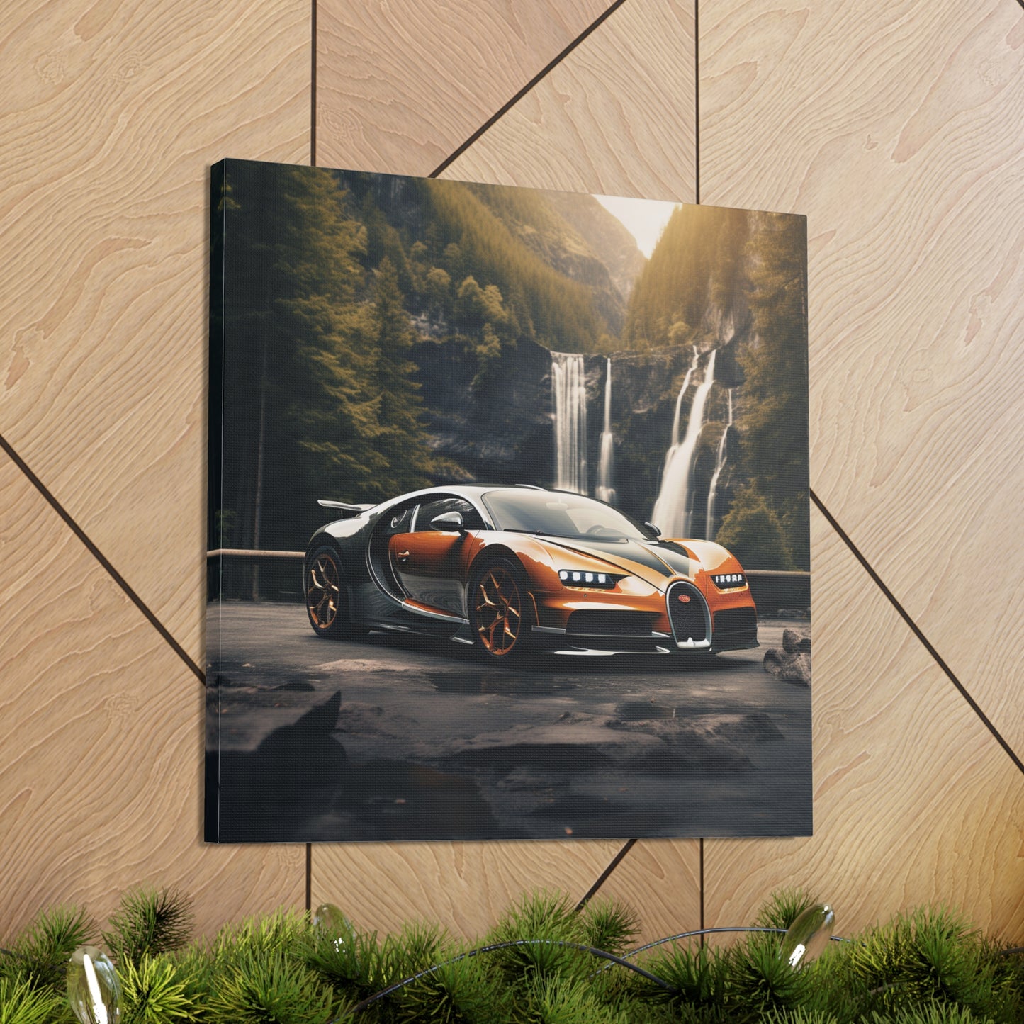 Canvas Gallery Wraps Bugatti Waterfall 3